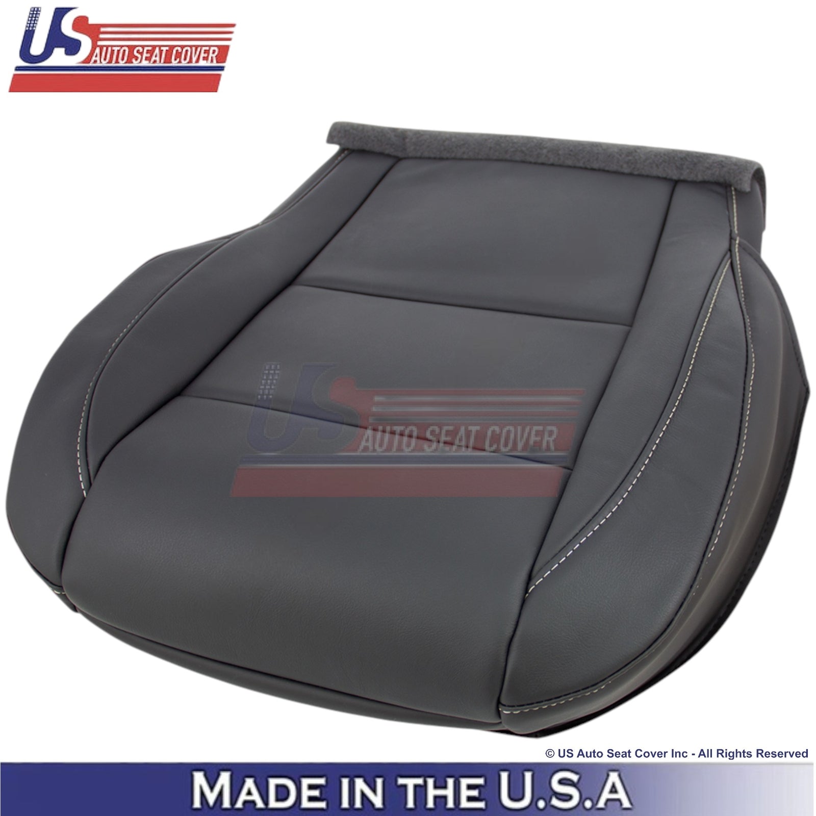 2010-2015 For Nissan Armada Platinum Genuine Leather Driver Covers Dark Charcoal