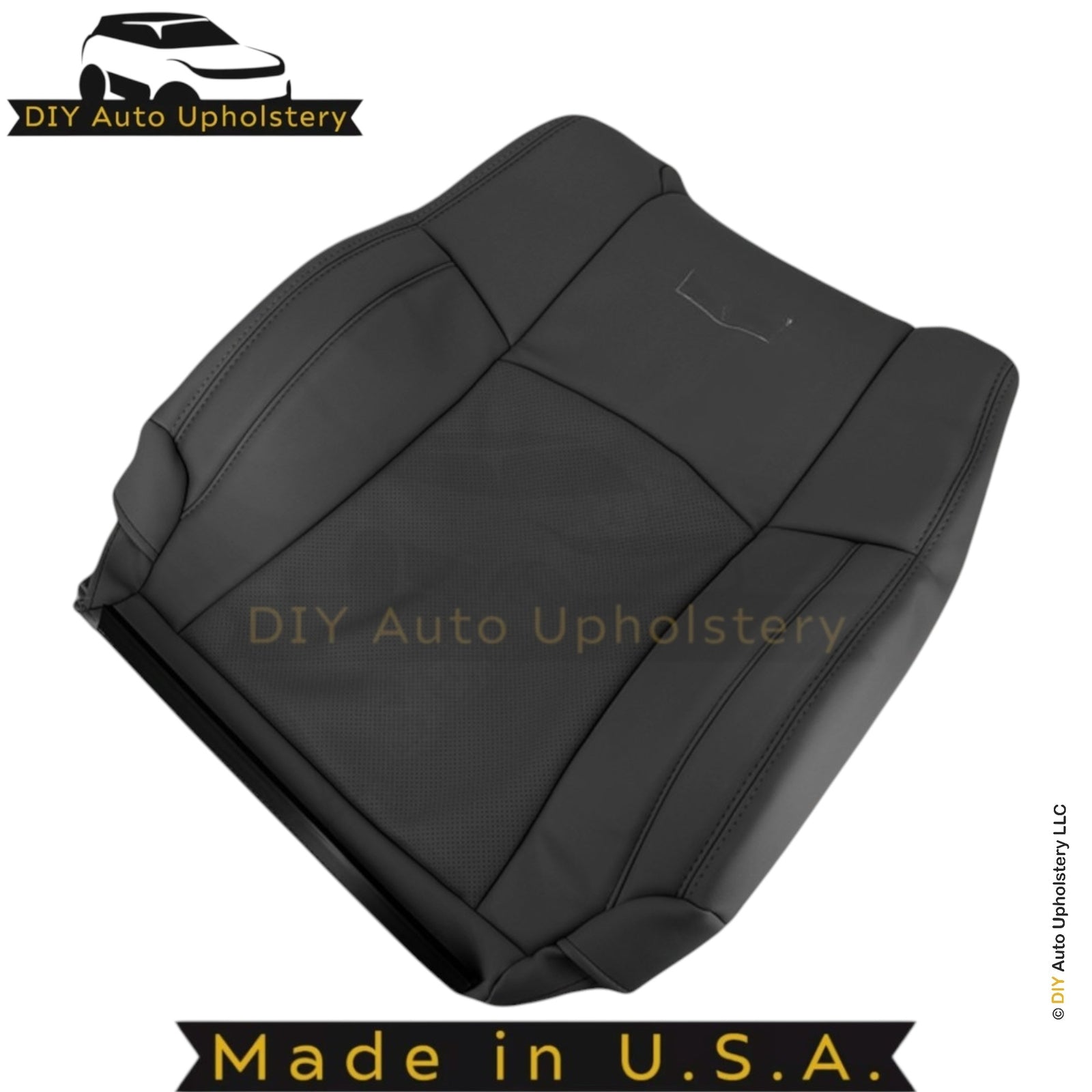 2013-2018 For Dodge Ram 2500 Laramie Genuine Leather Front Seat Covers Black