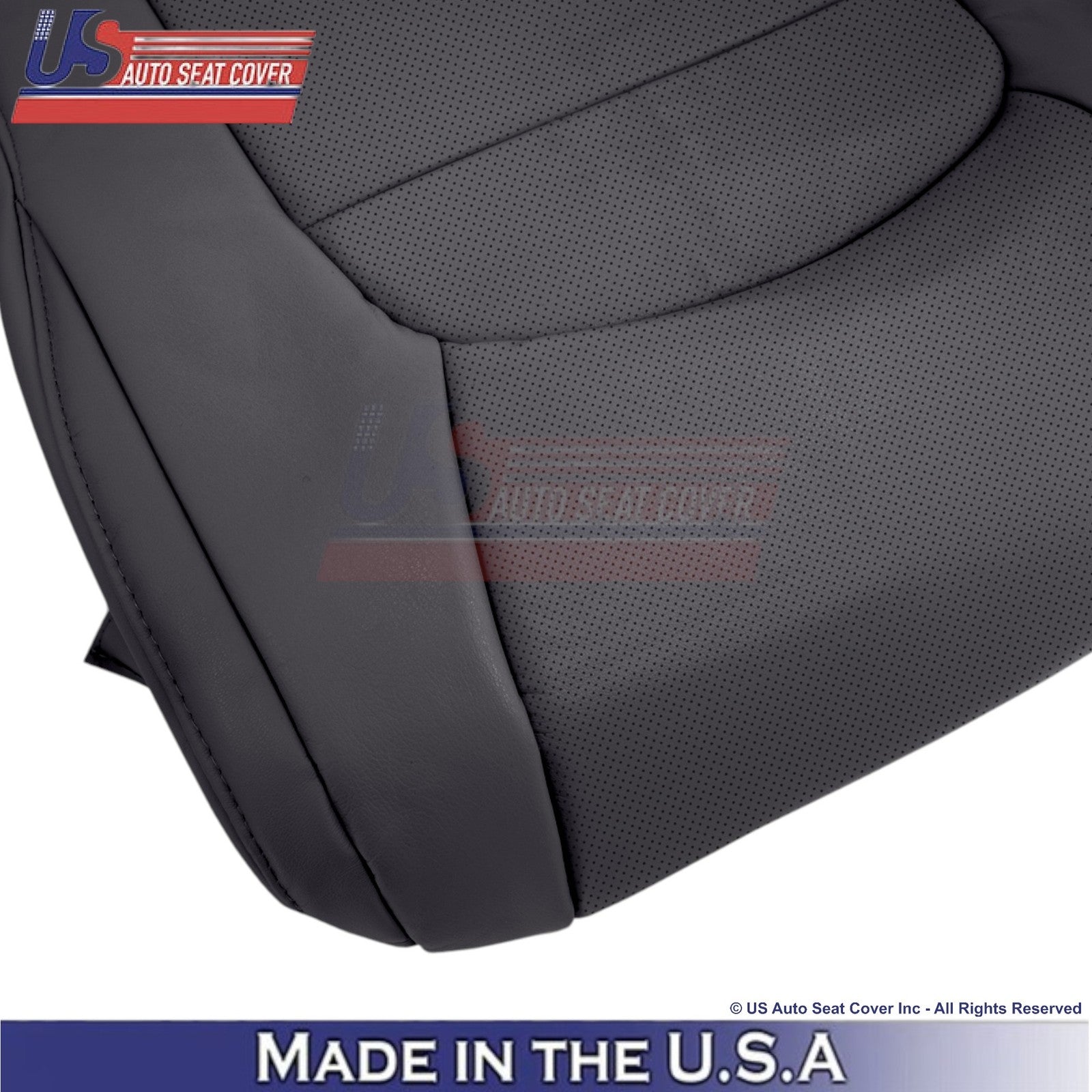 2008-2021 For Toyota Land Cruiser Leatherette Perf. Driver Bottom Cover Black