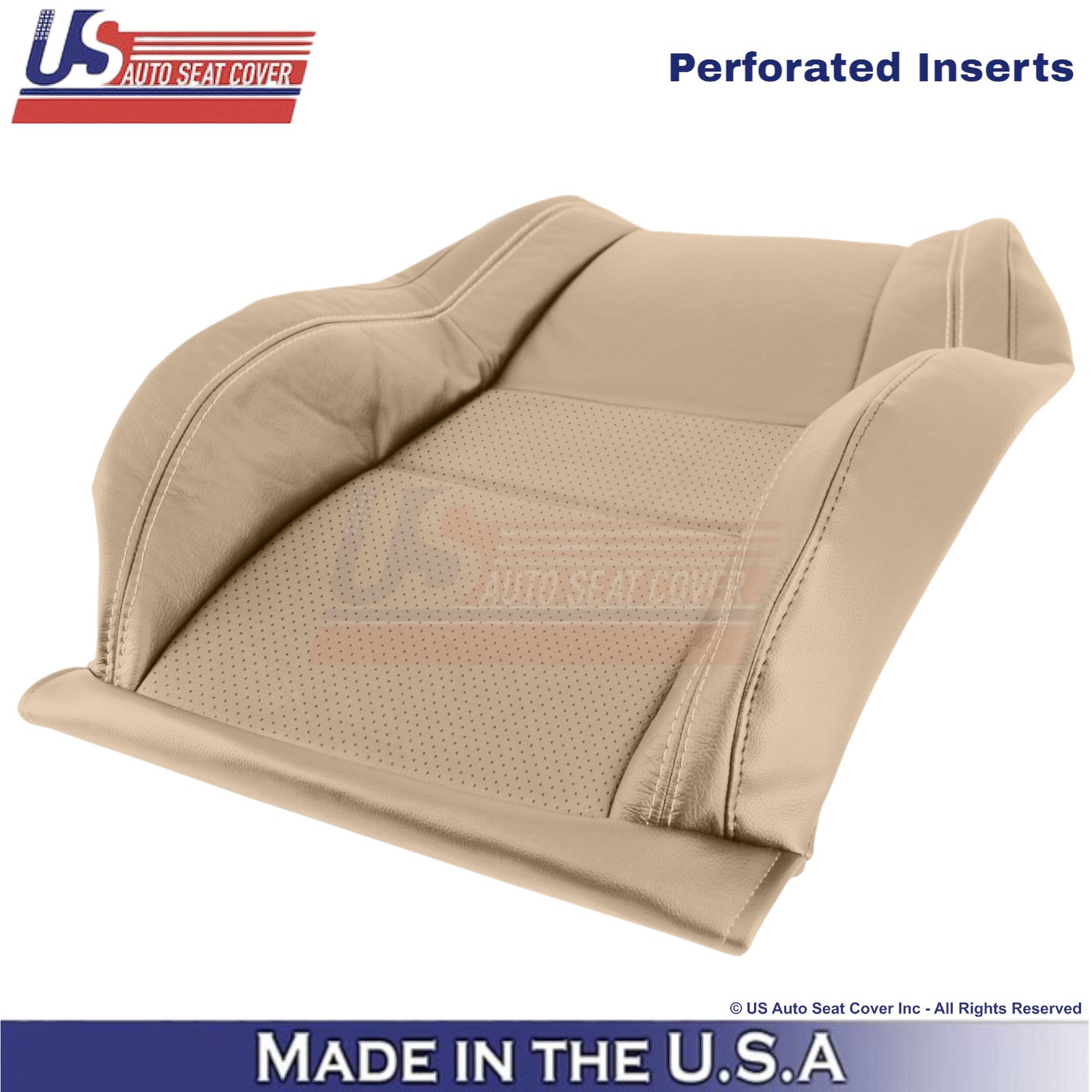 2011-2017 For Dodge Durango Genuine Leather Driver Replacement Seat Covers Tan