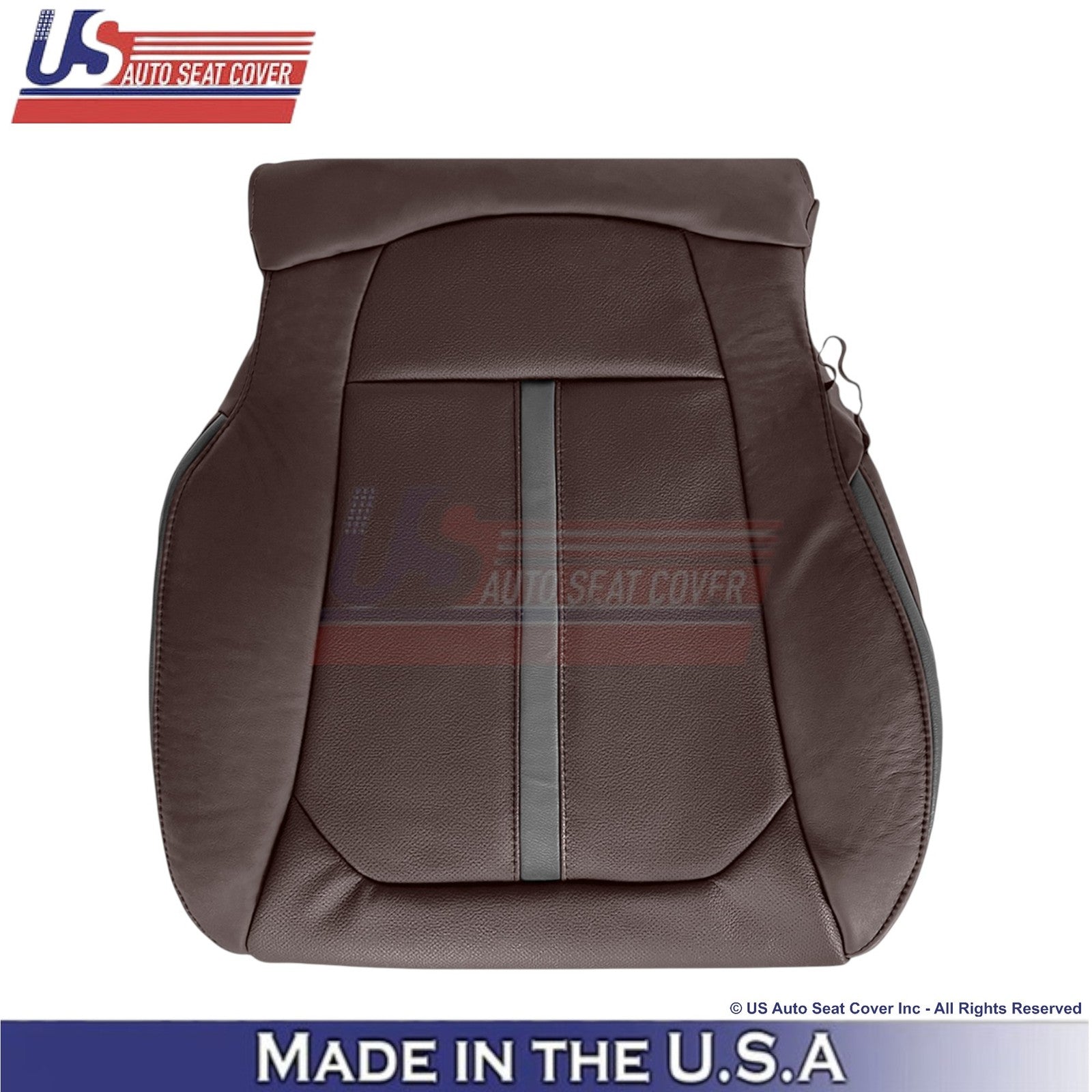 2015-2017 Fits Ford F150 Platinum Genuine Leather Front Bottom Covers Brunello