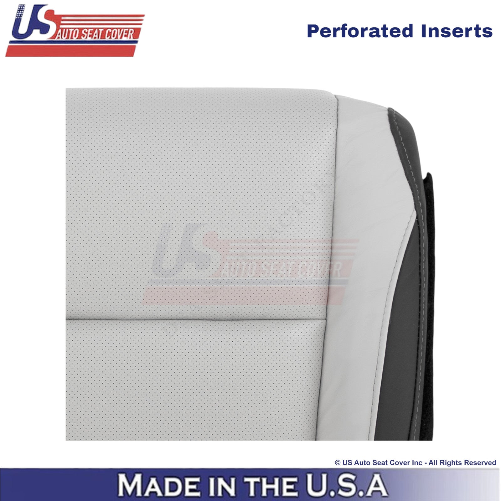 2016-2022 For Lexus RX350 RX450h Genuine Leather Driver Bottom Seat Cover Gray