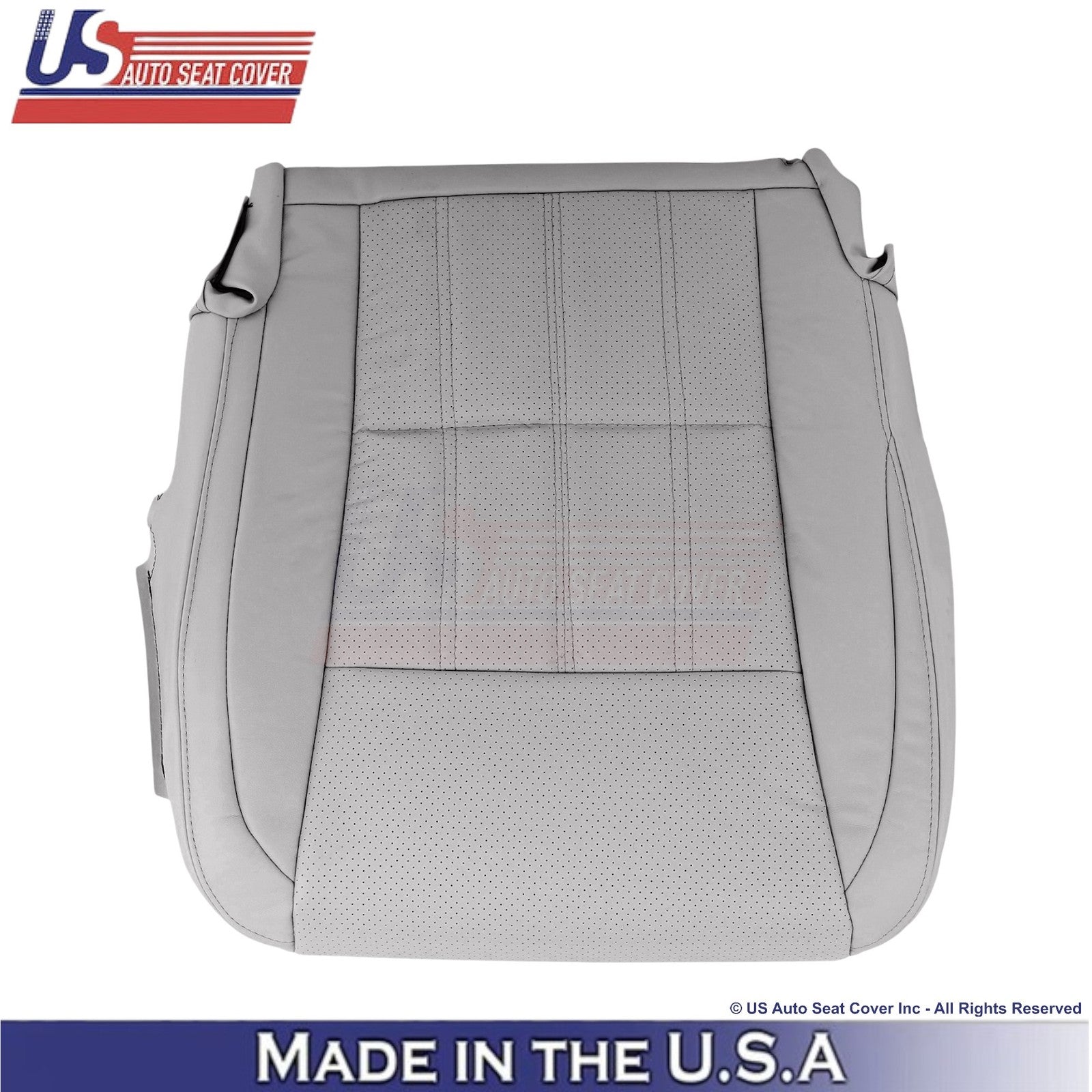 2016-2018 Fits Lexus ES 350 Leatherette Front Replacement Covers Stratus Gray