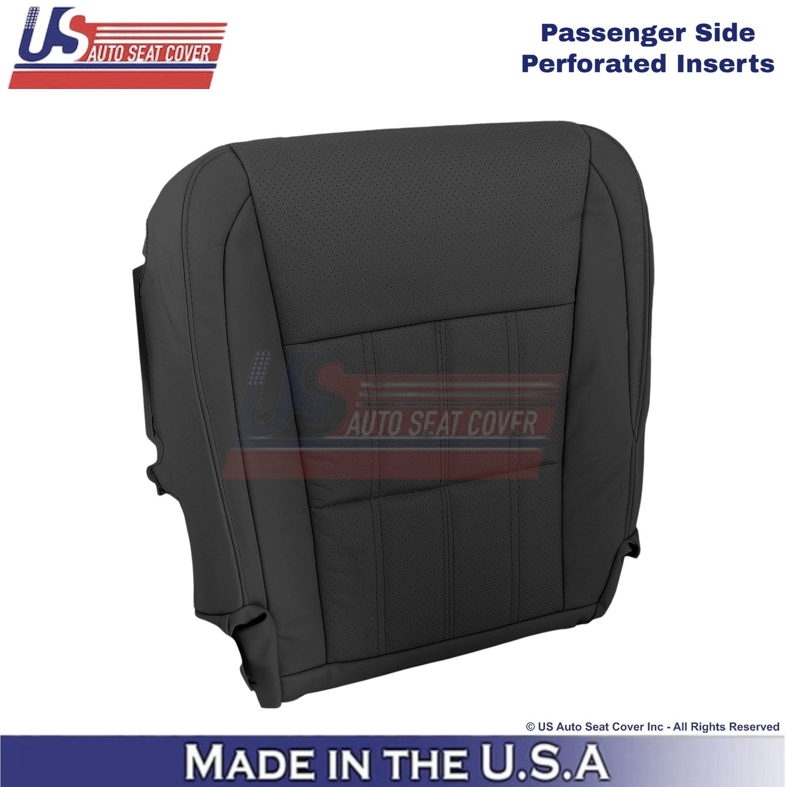 2016-2018 For Lexus ES 350 Leather Passenger Bottom Replacement Seat Cover Black