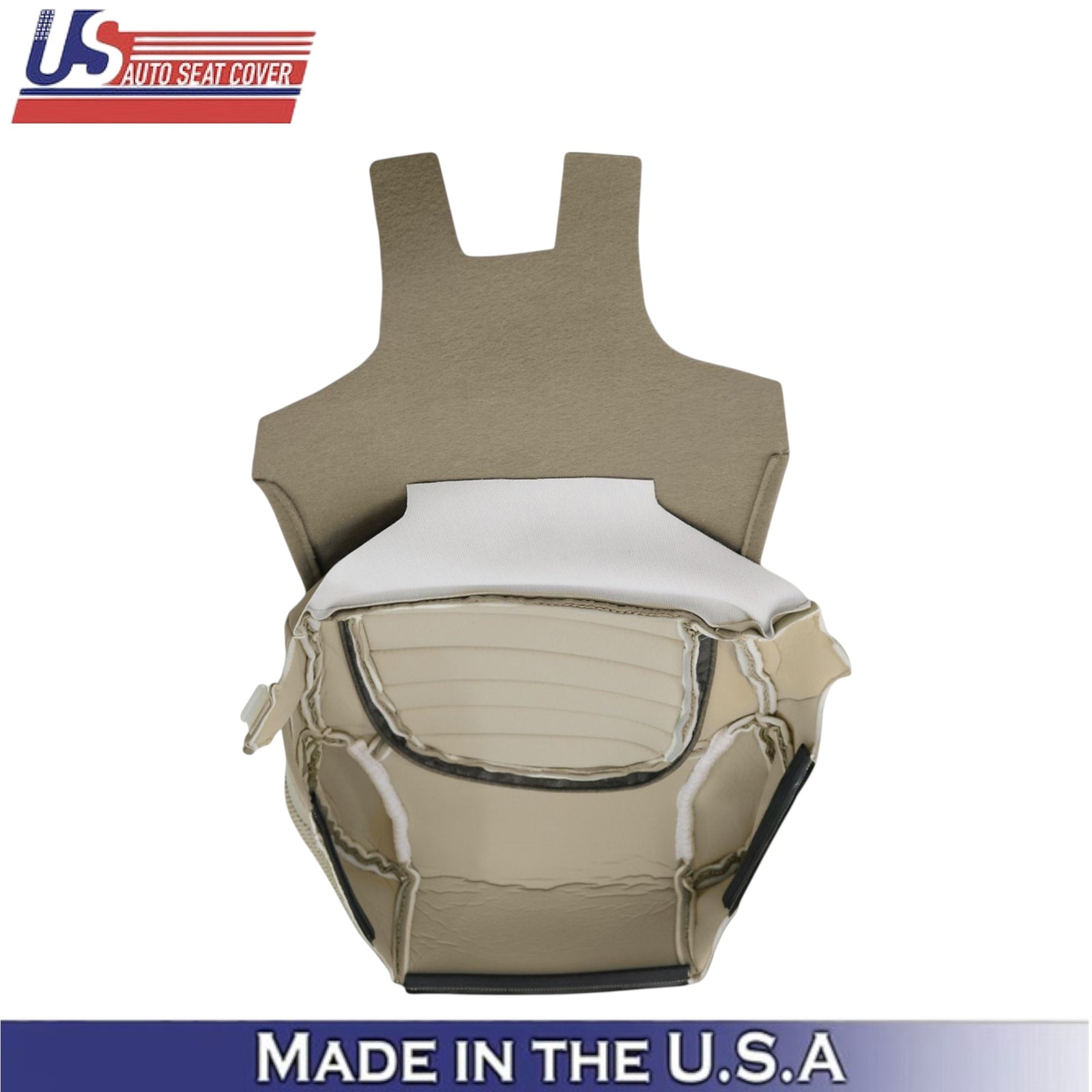 2007-2015 For Nissan Pathfinder Cloth Front Passenger Bottom Seat Cover Tan