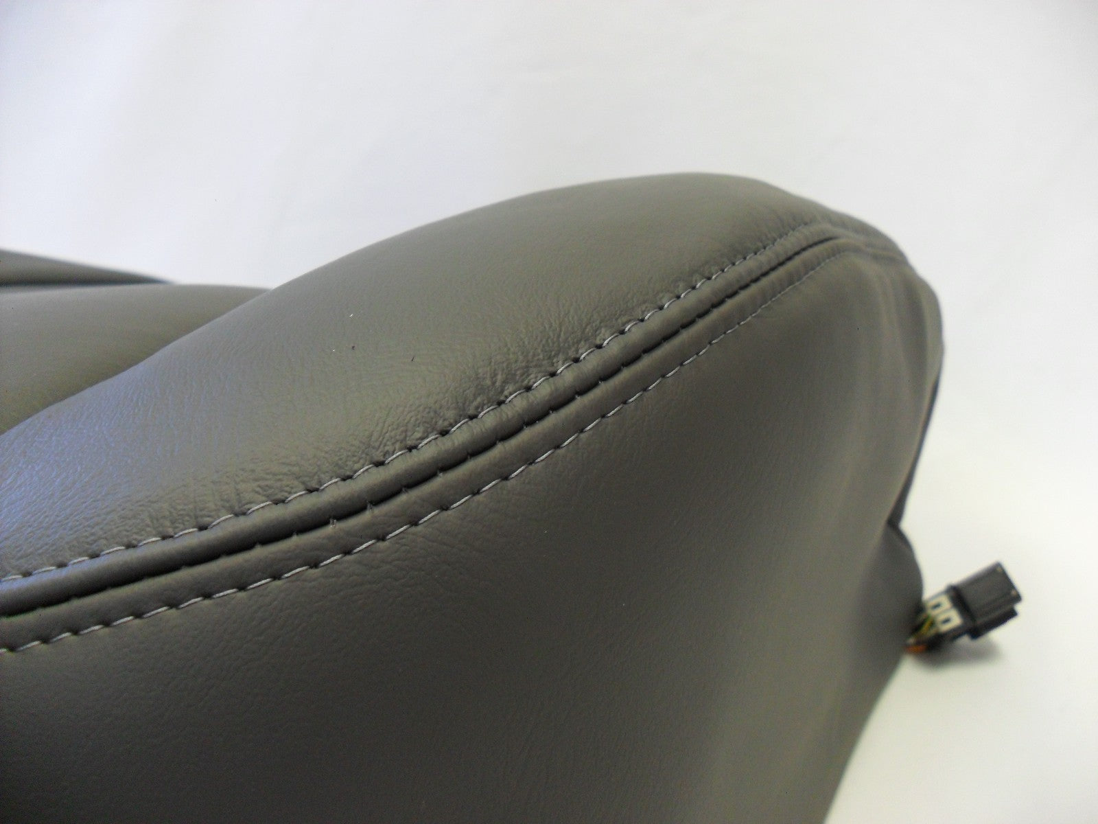 2003 To 2006 GMC Sierra Passenger Bottom Leather Seat Cover Dark Pewter