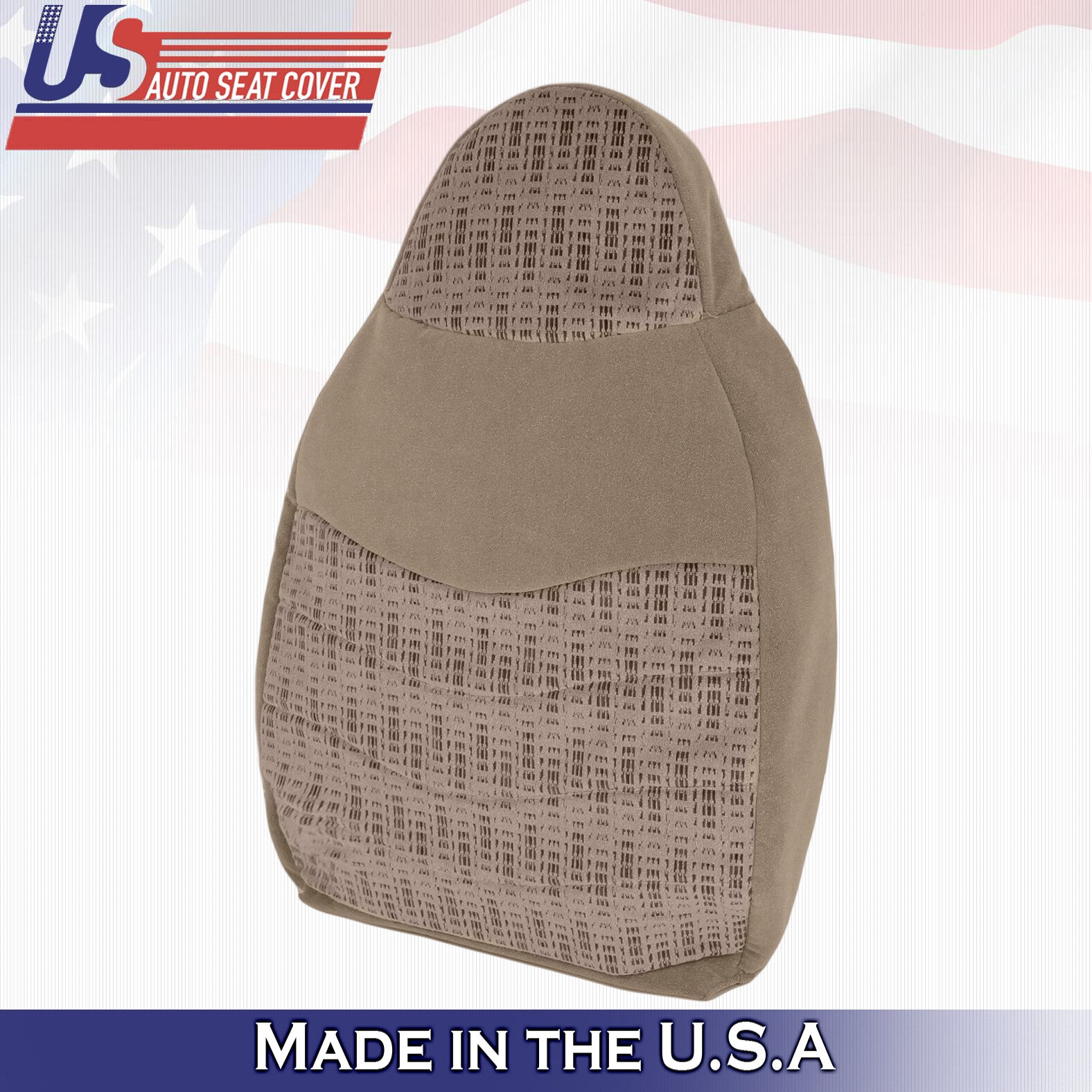 2000 For Ford F250 F350 F450 F550 XLT Driver Side Top Cloth Seat Cover Tan