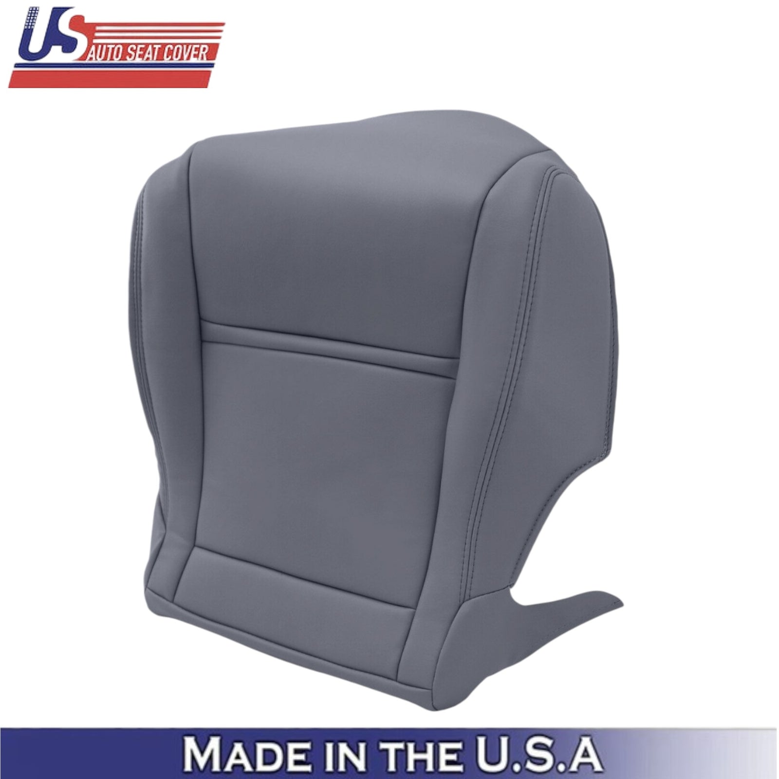 1990-1997 For Toyota Land Cruiser Leather Front Bottom Seat Covers Bluish Gray