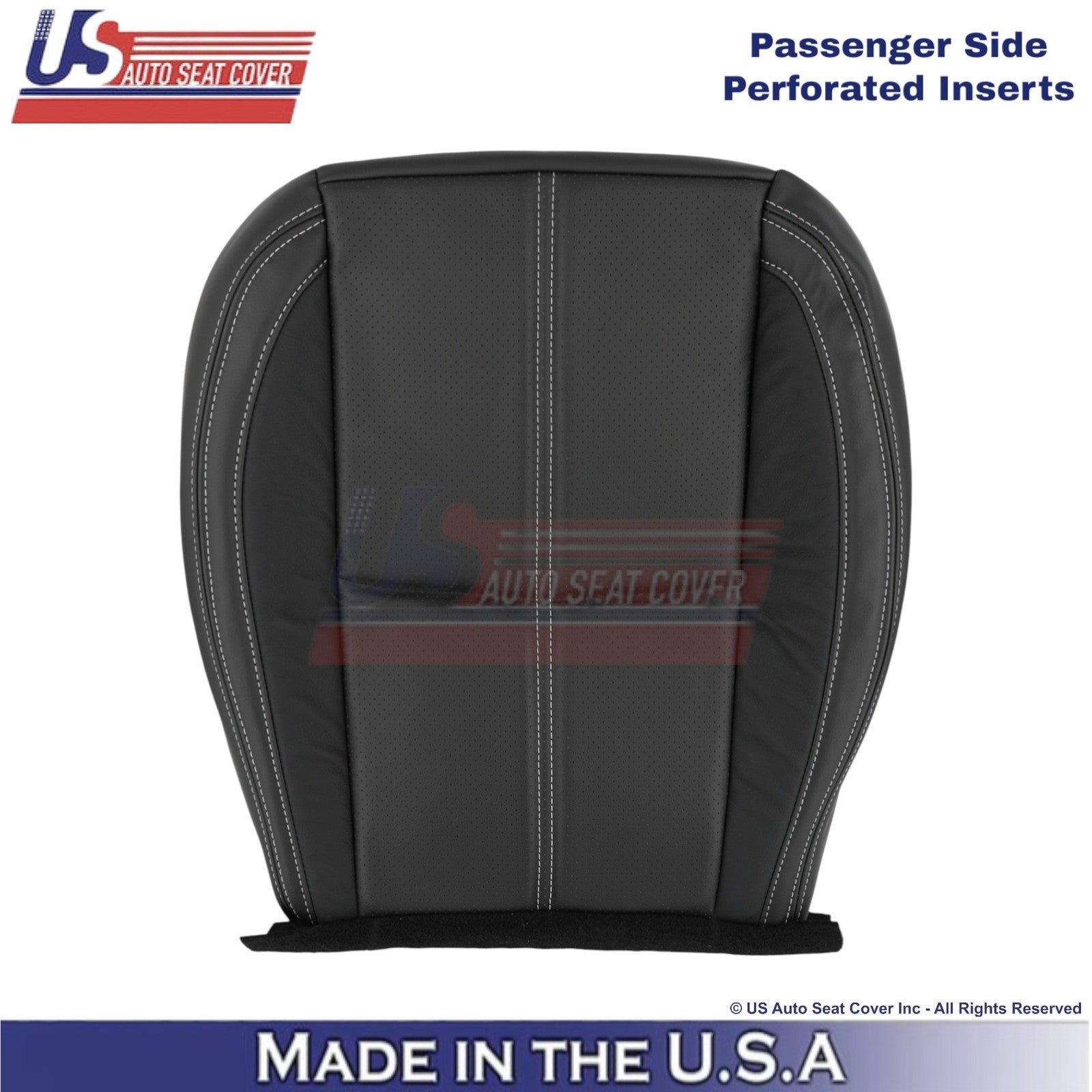 2017-18 For Subaru Forester Touring Leather Passenger Bottom Seat Cover Black