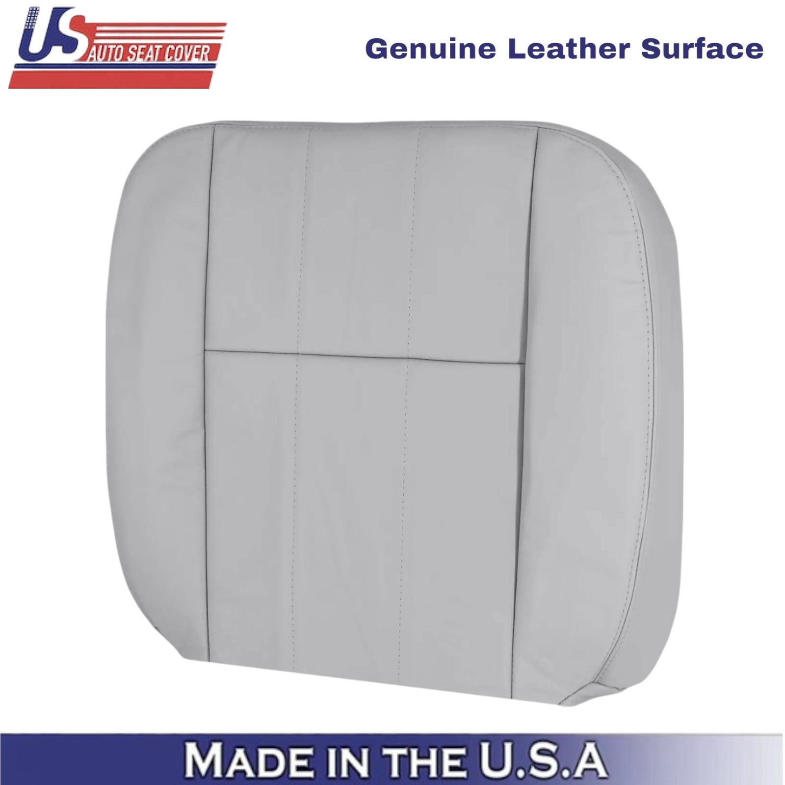 2003-2005 For Mercury Grand Marquis Genuine Leather Front Seat Covers Lt. Flint