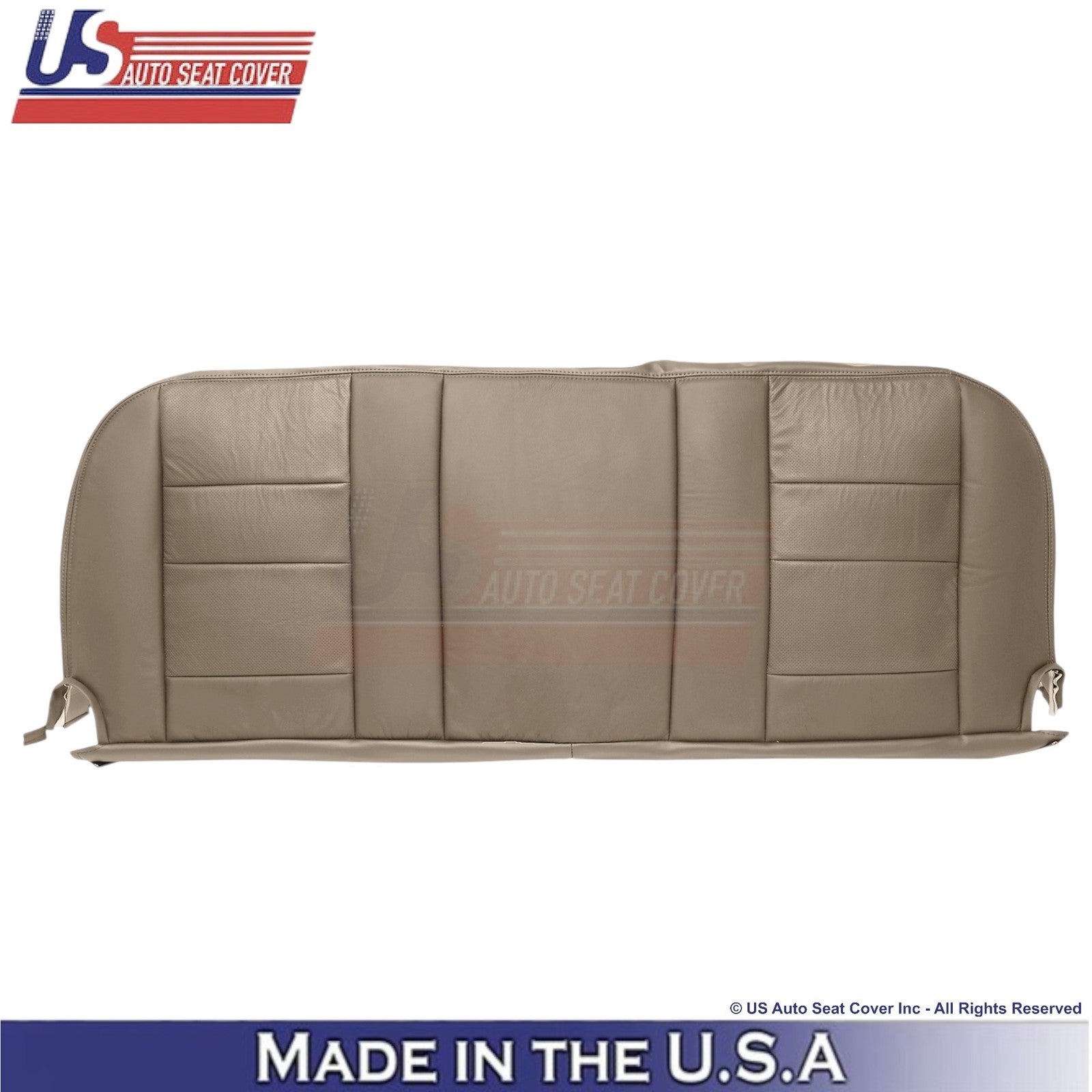2002-2003 Fits Ford F250 F350 Lariat Leather Perforated Rear OEM Seat Covers Tan