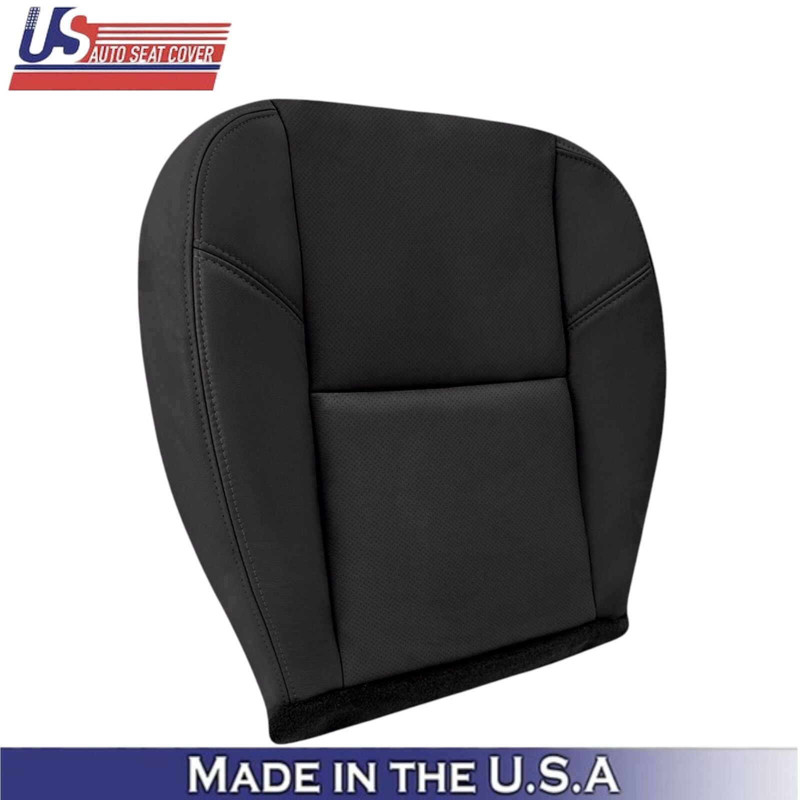 2012-2014 For Chevrolet Silverado Leatherette Passenger Side Covers Ebony Black