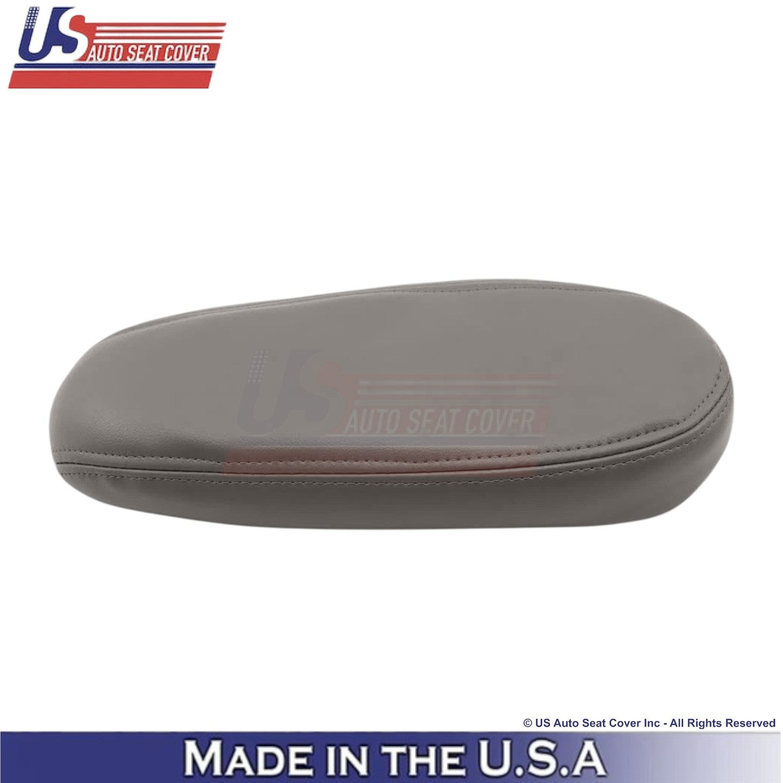 2000-2001 For Ford Excursion Genuine Leather Front Armrest Covers Med. Graphite