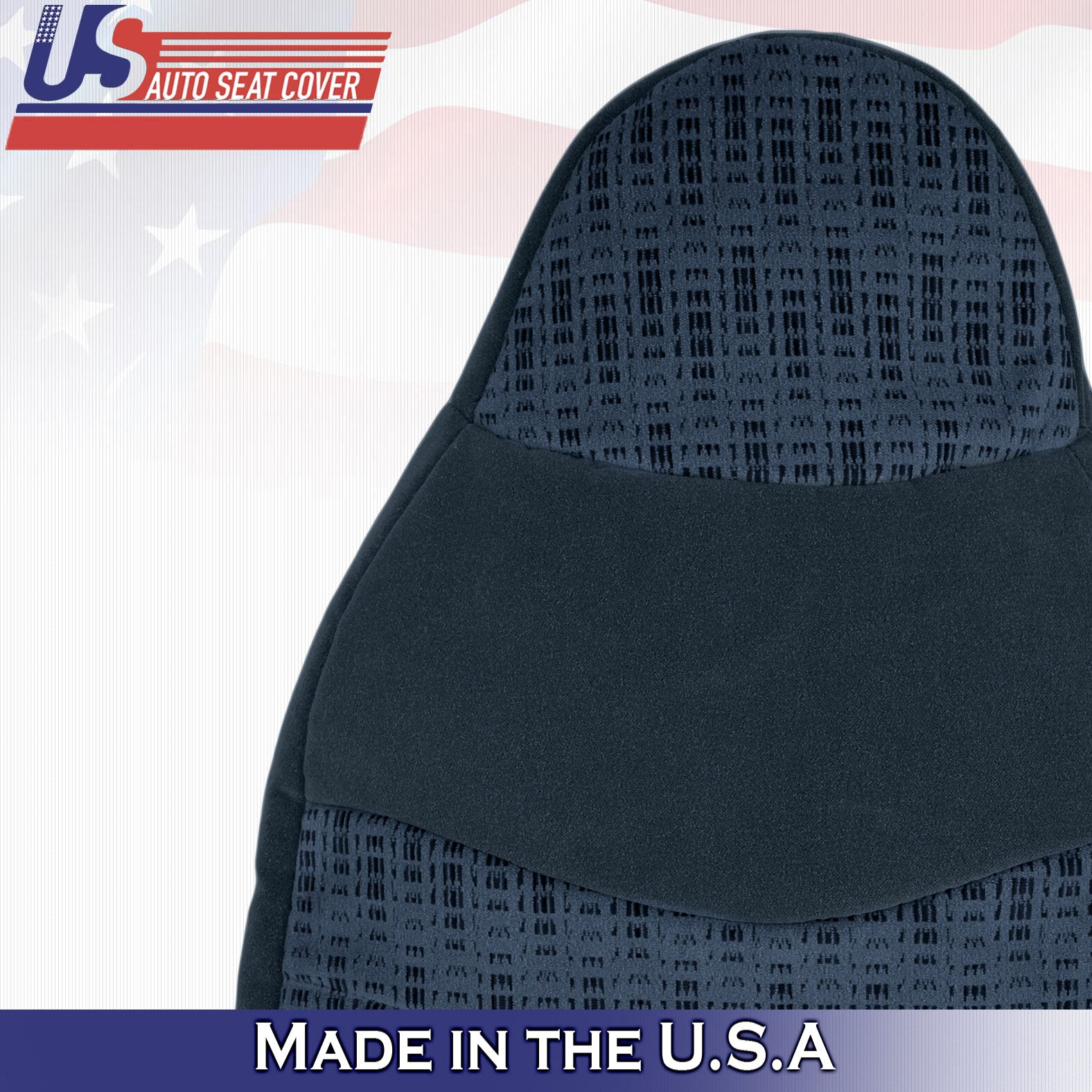 1999 For Ford F450 F550 XLT Passenger Side Top & Bottom Cloth Seat Covers Blue