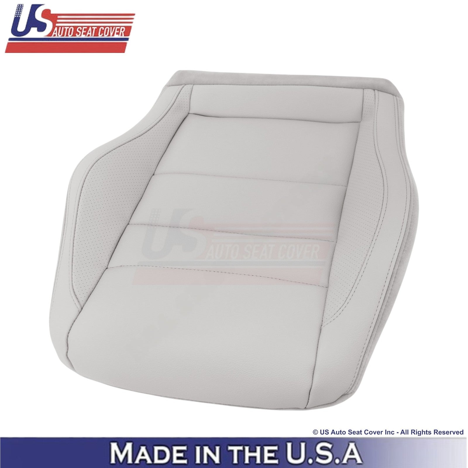 2010-2017 For Mercedes Benz E350 Coupe Leatherette Perf Driver Bottom Cover Gray