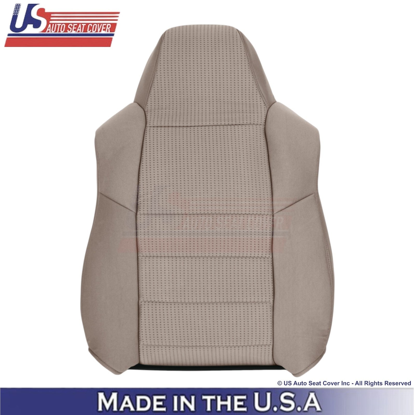 2008-2010 Fits Ford F-250 XLT Cloth Driver Top Replacement Seat Cover Camel Tan