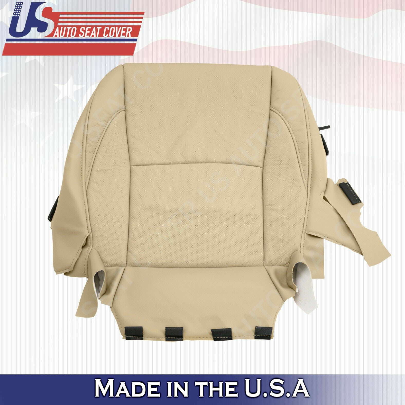Fits For Lexus ES 2007 2008 2009 Driver Bottom Leather seat cover Tan Perforated
