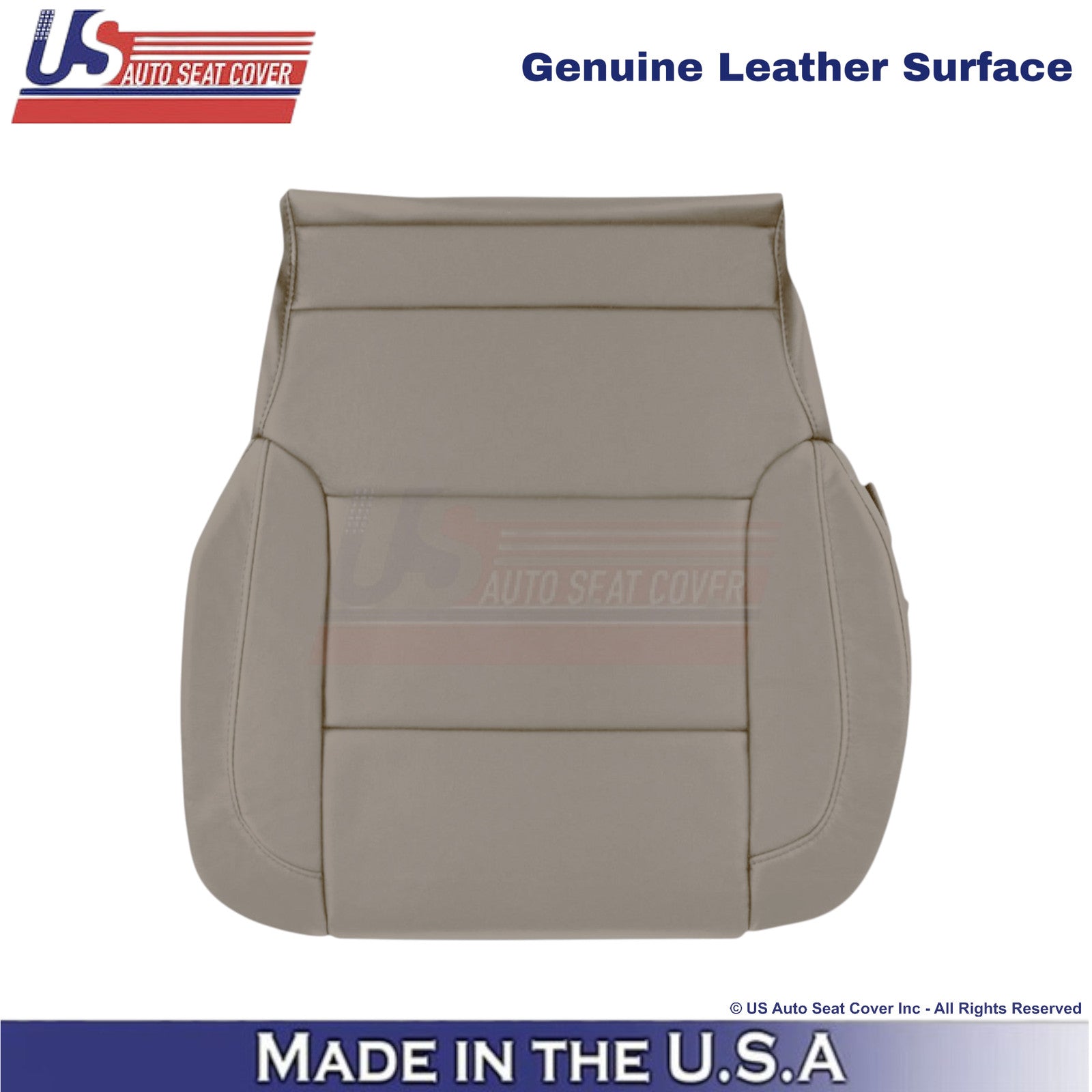 2014-2019 For Chevy Silverado 1500 LT Genuine Leather  Driver Bottom Cover Dune