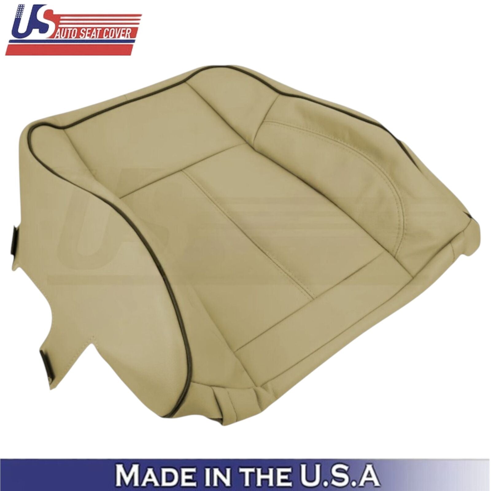 2006-2010 For Hummer H3 Leatherette Passenger Top Seat Cover Light Cashmere Tan