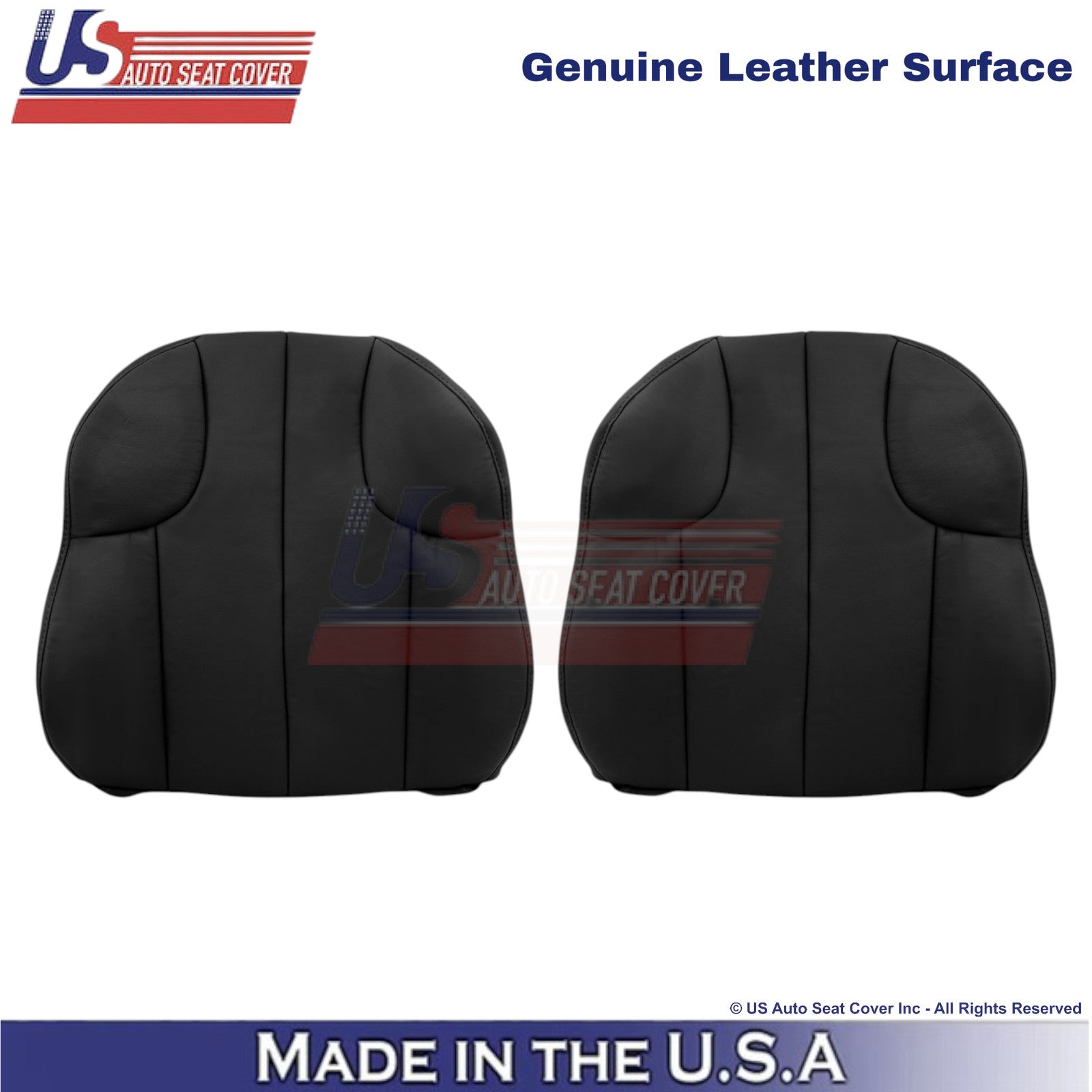 1999-2001 For Jeep Grand Cherokee Genuine Leather Front Top Seat Covers Agate