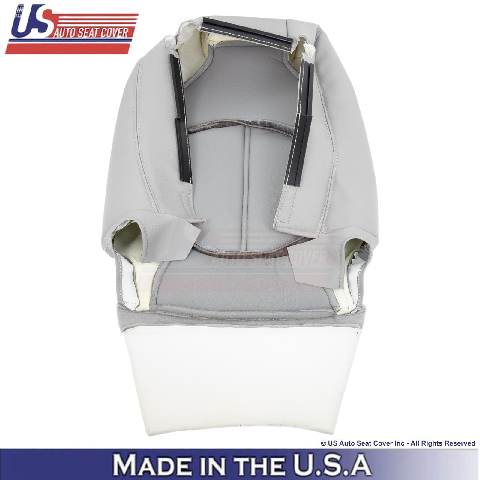 2013-2016 Fits GMC Acadia Genuine Leather Front Top Seat Covers Light Titanium