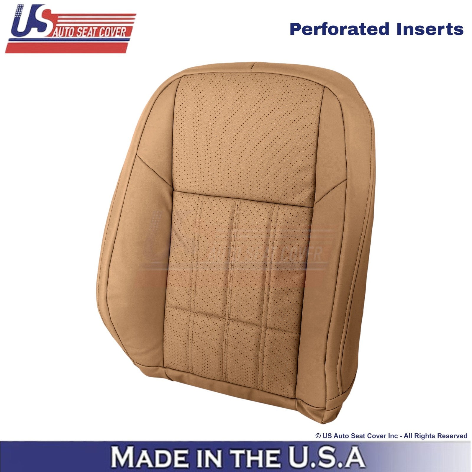 2016-2018 Fits Lexus ES 350 Leather Driver Top Replacement Seat Cover Flaxen