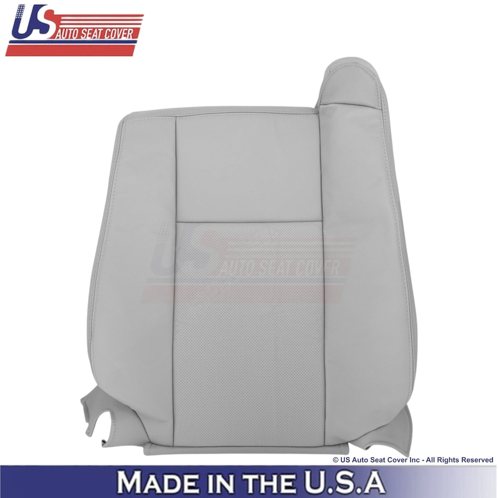 2003-2007 Fits Cadillac CTS Leather Front OEM Replacement Seat Covers Gray