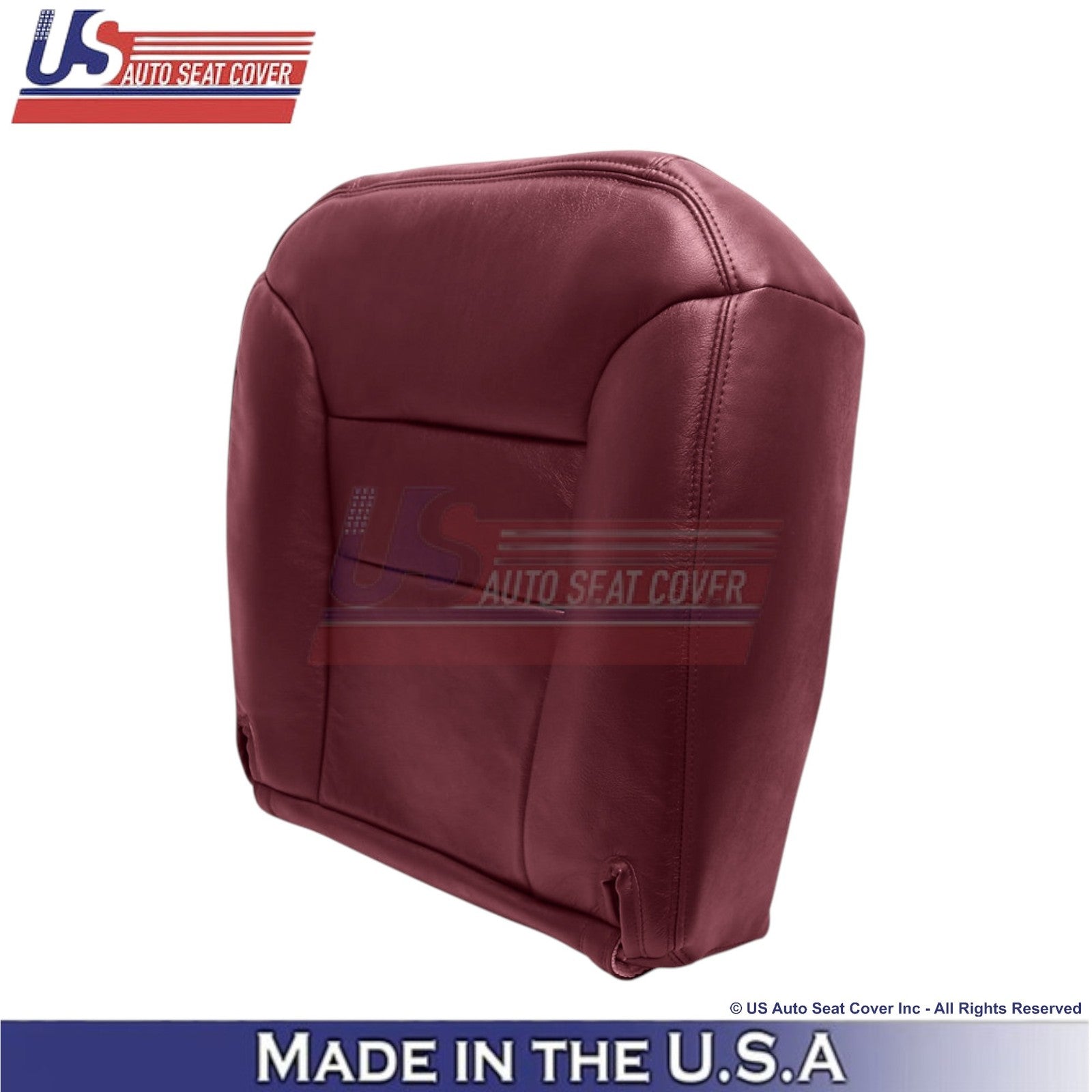 1995-1999 For Chevy Suburban Leatherette Driver Side Replacement Covers Ruby Red