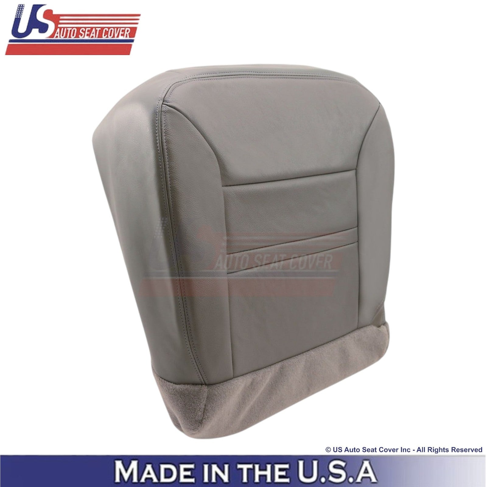 2000-2001 For Ford Excursion Genuine Leather Front w/Armrest Covers Med Graphite
