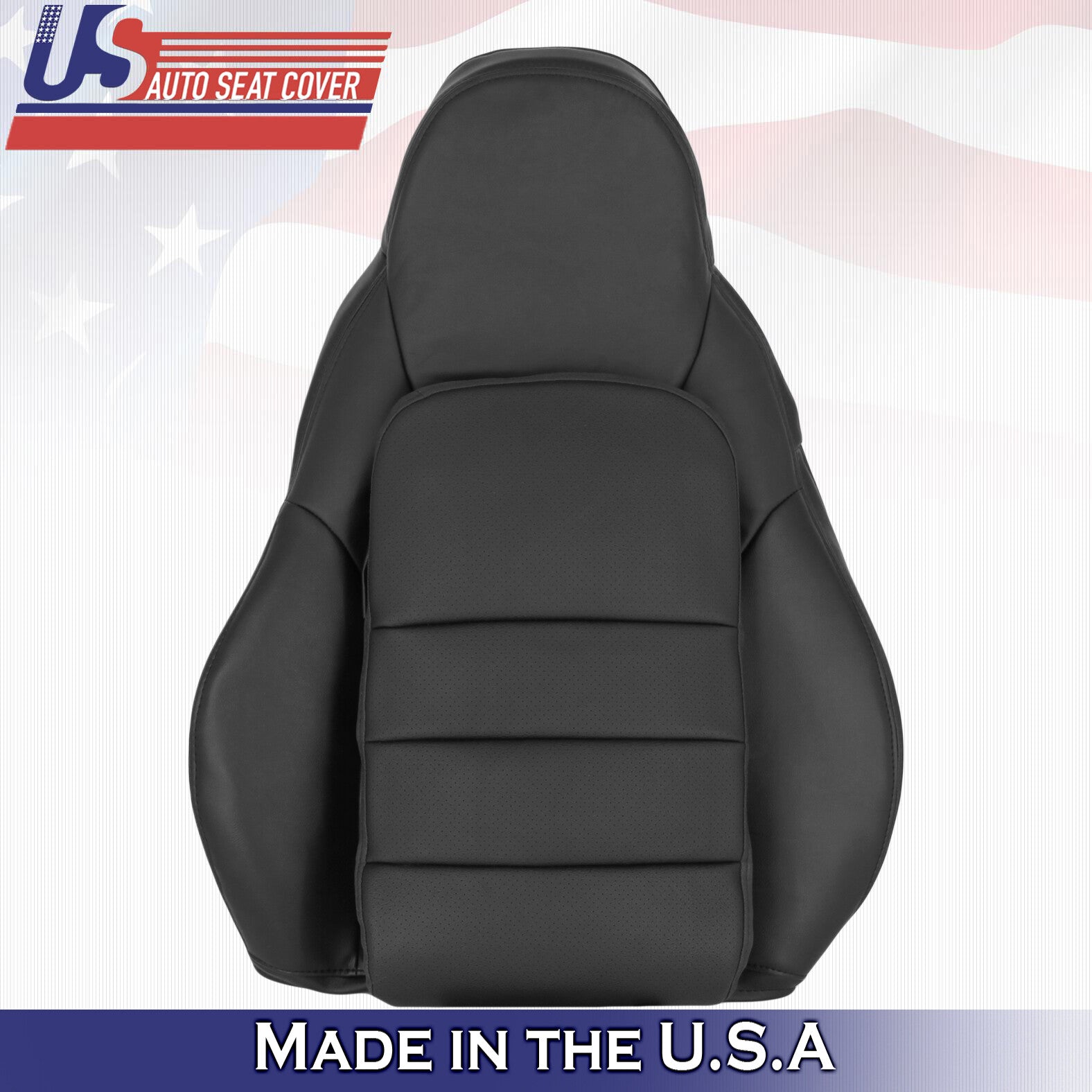 2005 to 2013 For Chevy Corvette C6 Front Set Tops & Bottoms Leather Seat Covers
