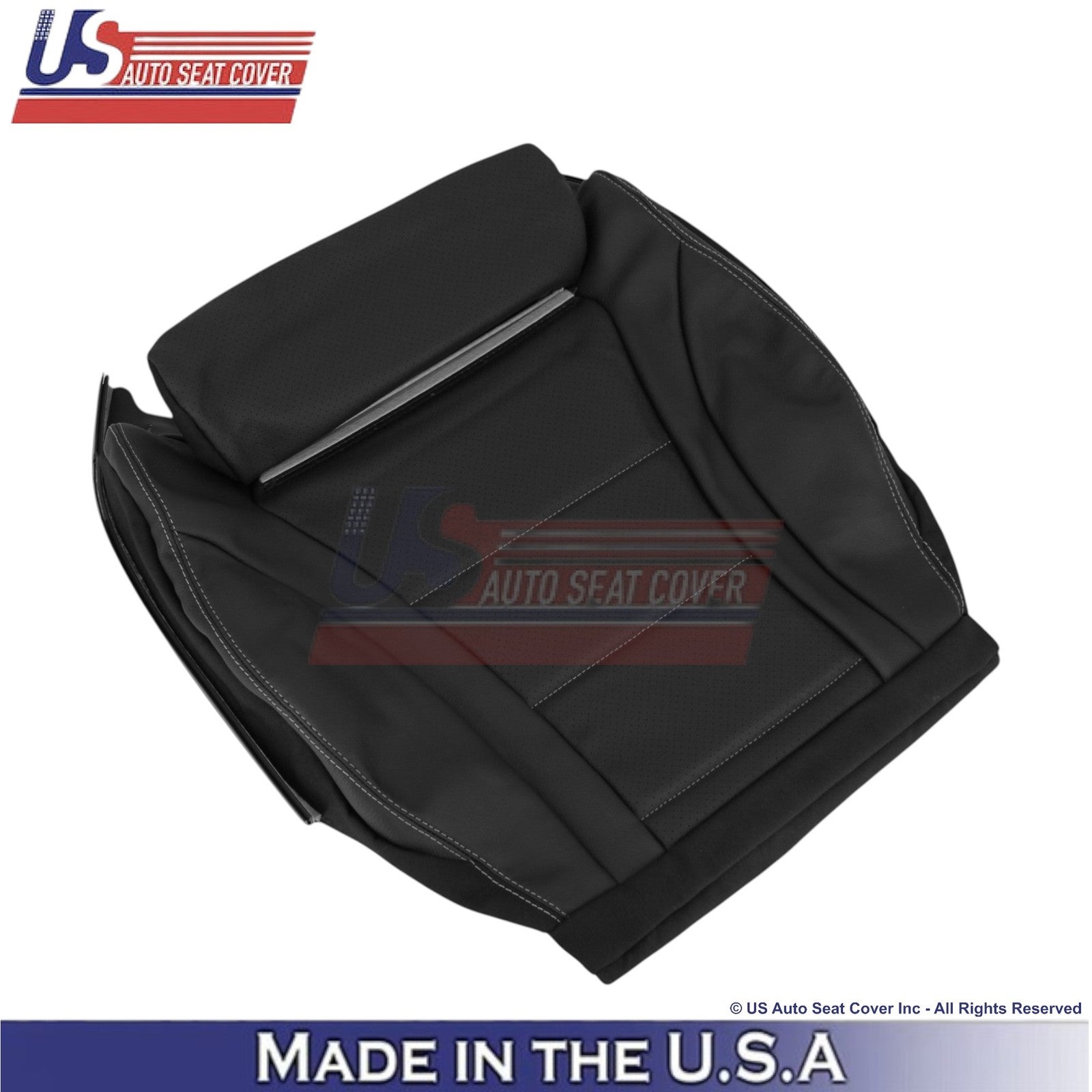 2016-2021 For Mercedes Benz GLC Class Leather Front Bottom Seat Covers Black