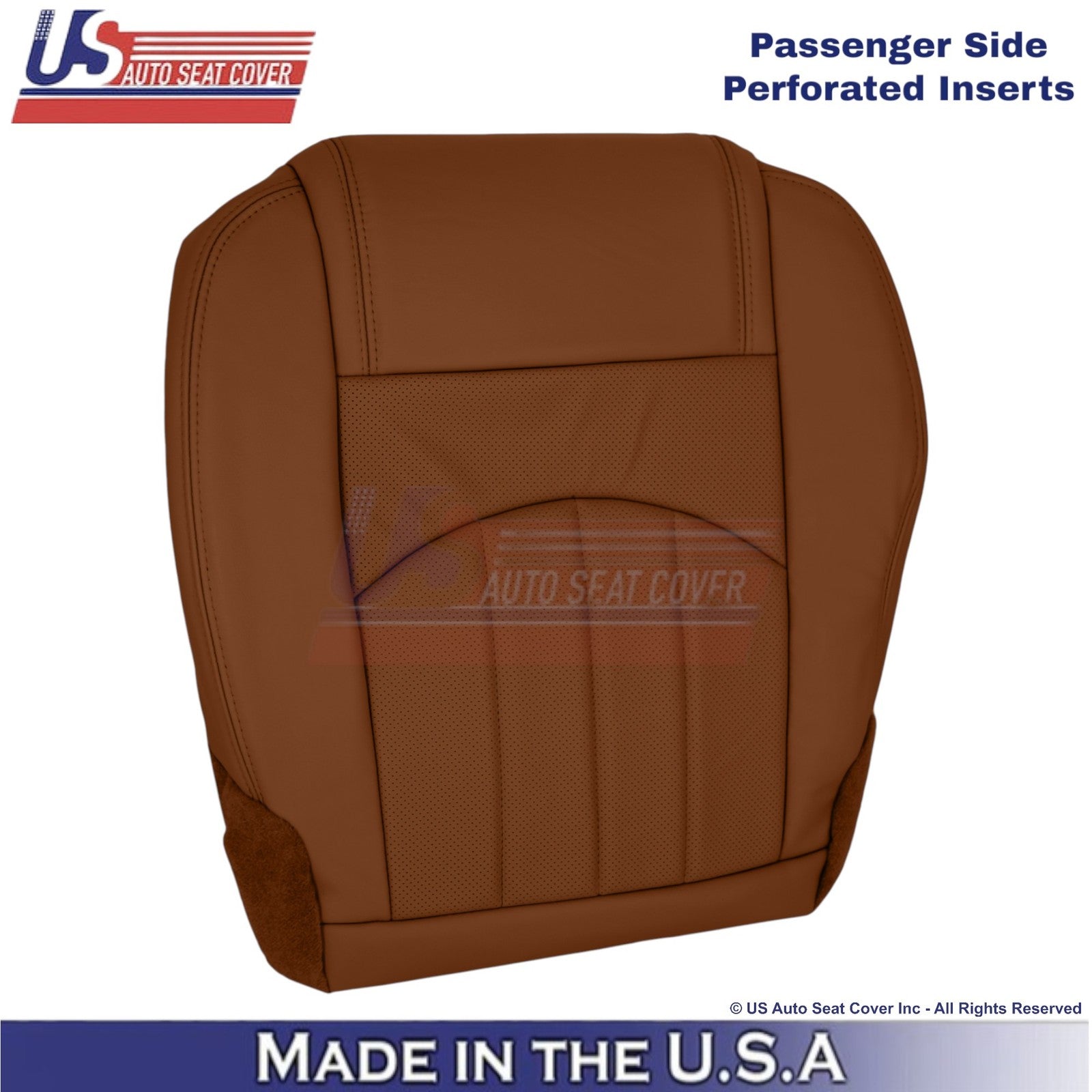 2015-2017 Fits Chevy Traverse Leather Perforated Front Seat Covers Saddle Up