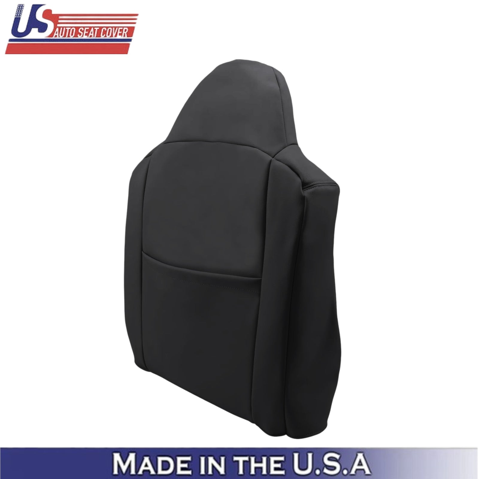 2008-2010 For Ford F250 Lariat Leatherette Driver Top Seat Cover Charcoal Black