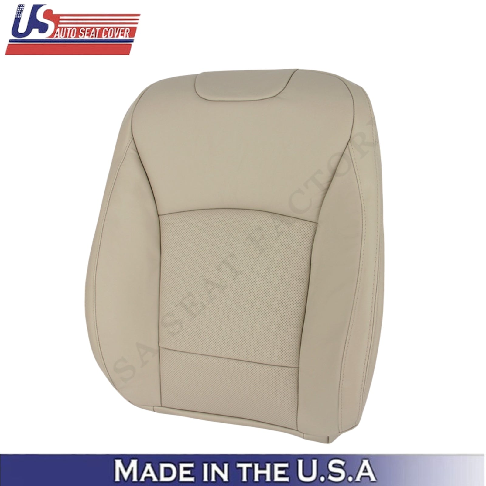 2015-2017 For Subaru Outback Leatherette Driver Side Seat Covers Warm Ivory