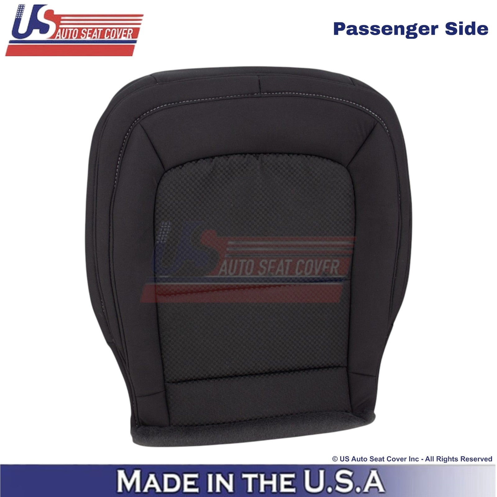 2015-2022 For Chevrolet Colorado Cloth Passenger Replacement Cover Jet Black
