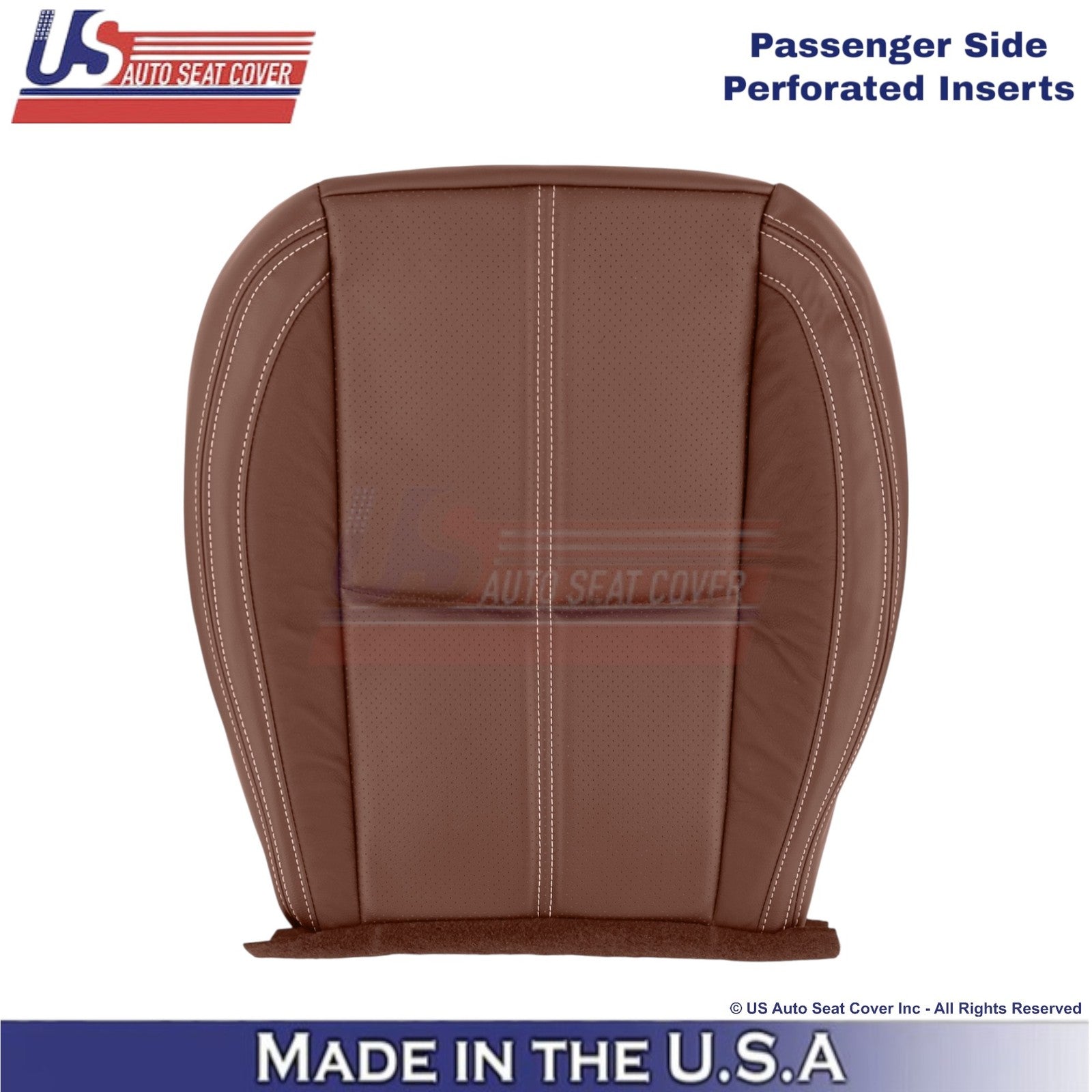 2017-18 For Subaru Forester Touring Leather Passenger Bottom Seat Cover Brown