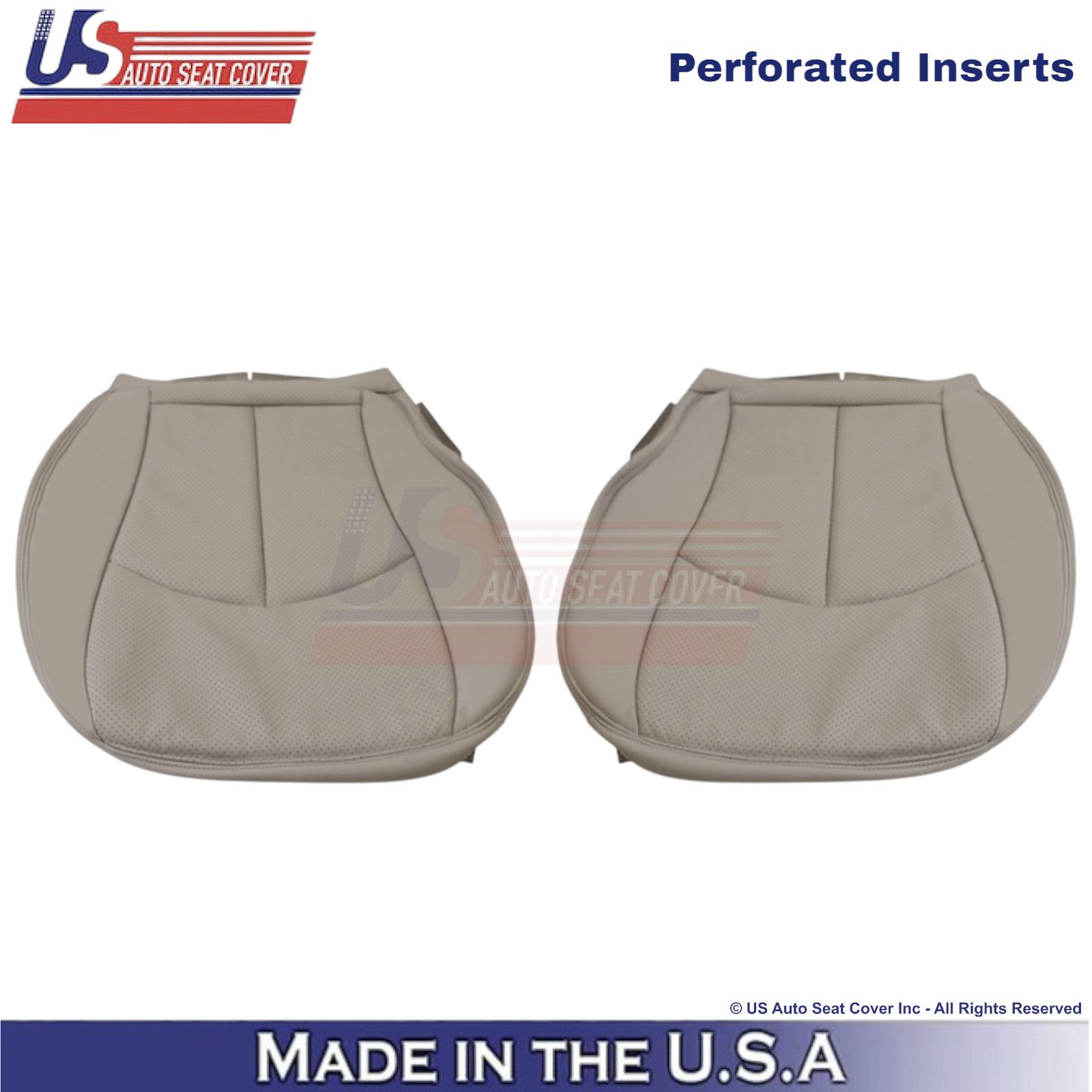 2002-2009 For Mercedes-Benz E-Class Leather Bottom Replacement Seat Covers Gray