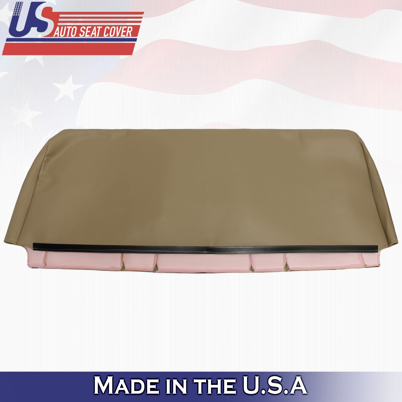 2001 Fits Ford F450 F550 Lariat Rear Bench TOP  Leather Cover Tan + Rear Armrest