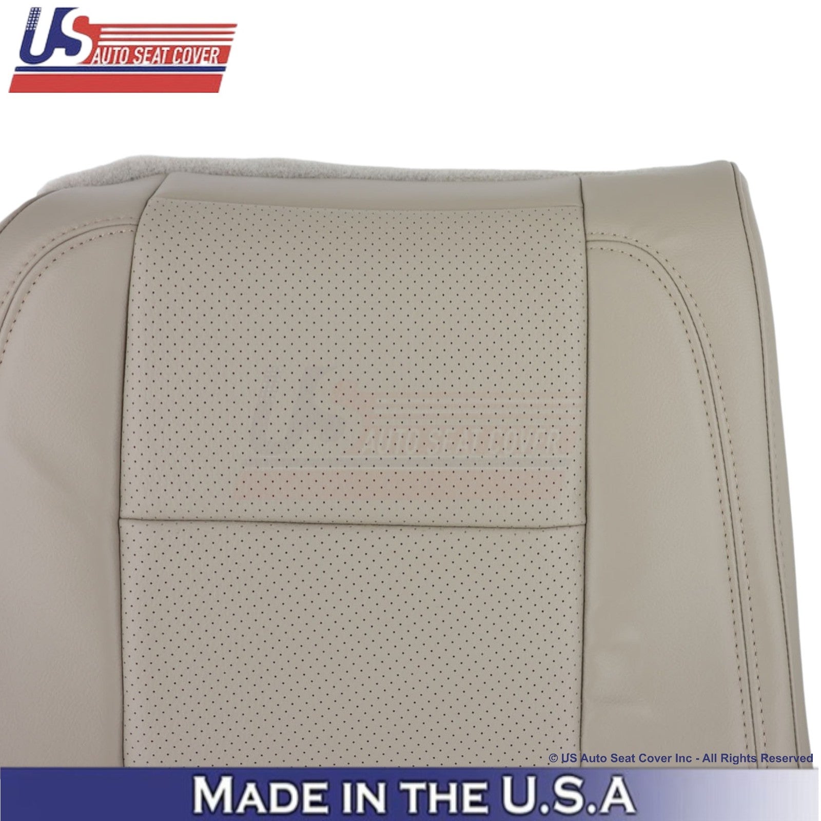 2011-2015 For Ford Explorer 2nd Row Right Top Leather Cover Med. Light Stone