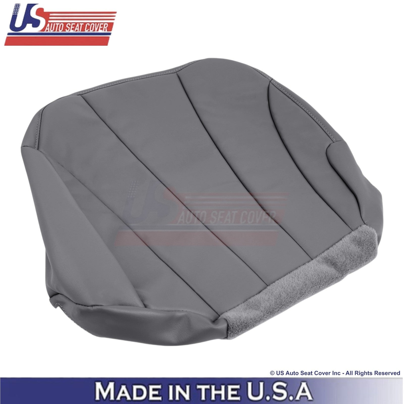 1999-2002 For Chevy Silverado W/T Leatherette Front Seat Covers Dark Graphite