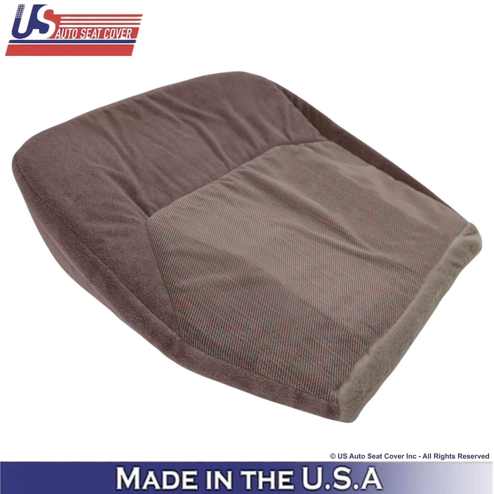 1994-1997 For Ford F-150 F-250 F-350 XLT Cloth Driver Bottom Seat Cover Tan