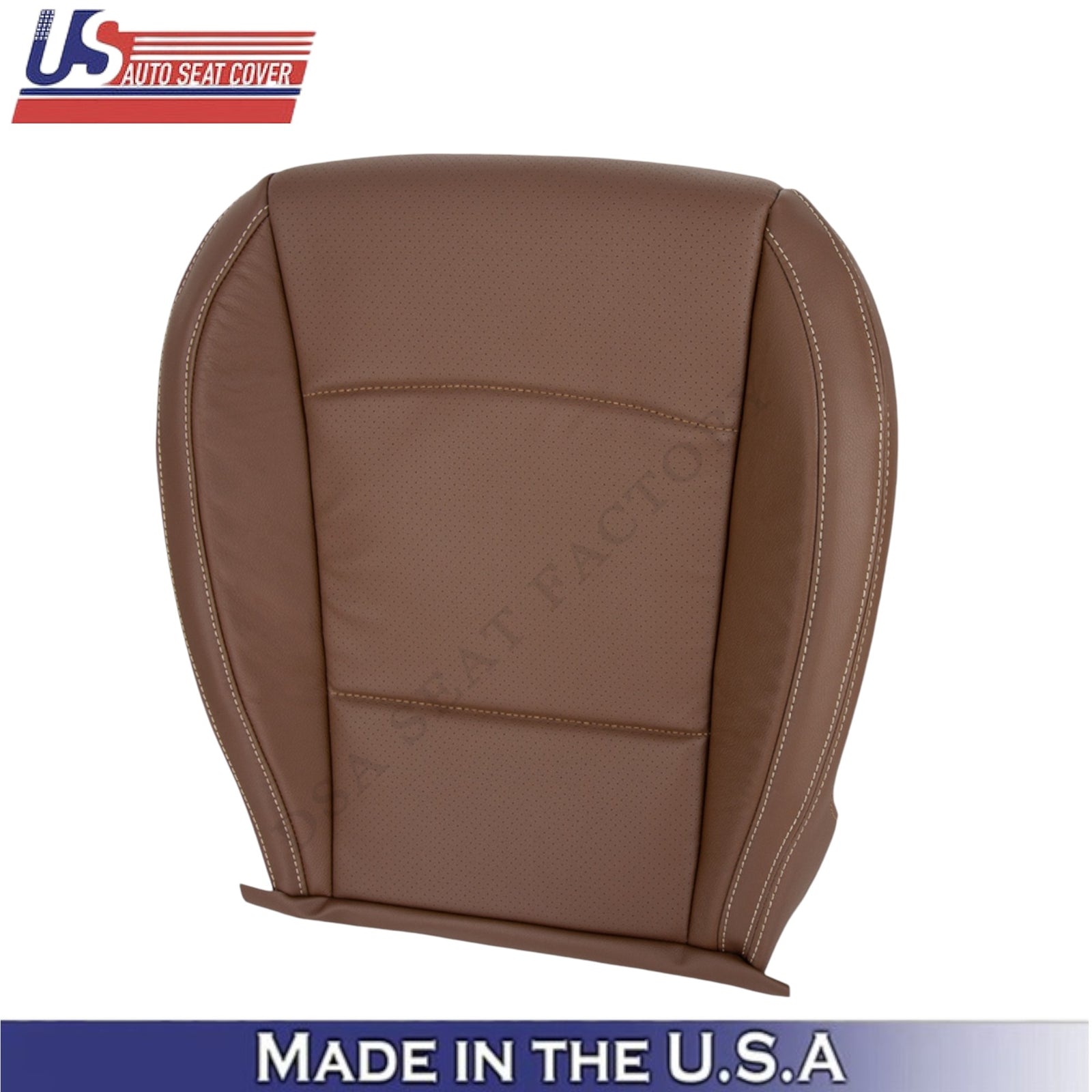 2015-2017 For Subaru Outback Leatherette Passenger Bottom Seat Cover Java Brown