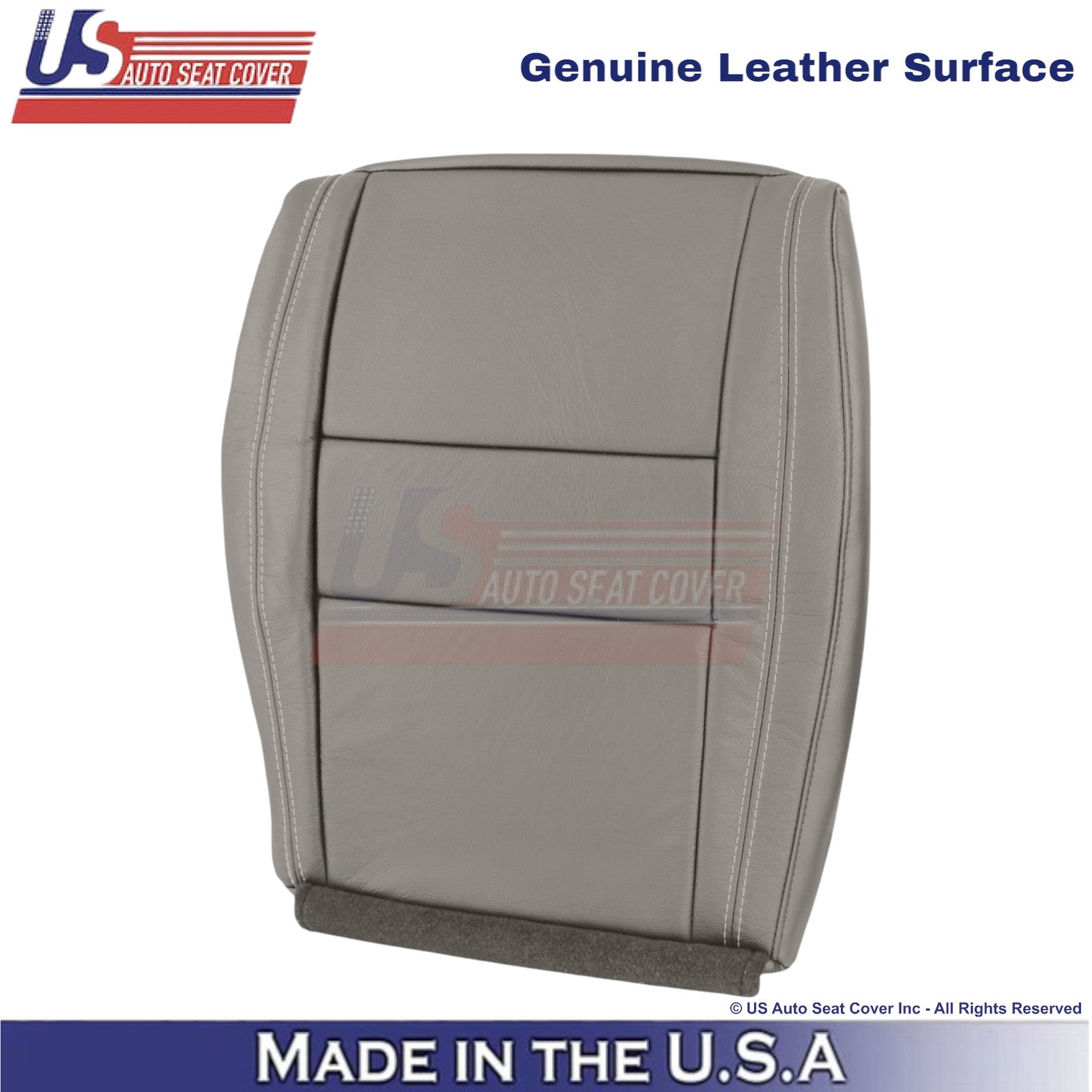 2011-2013 For Dodge Durango Genuine Leather Front Bottom Covers Medium Graystone