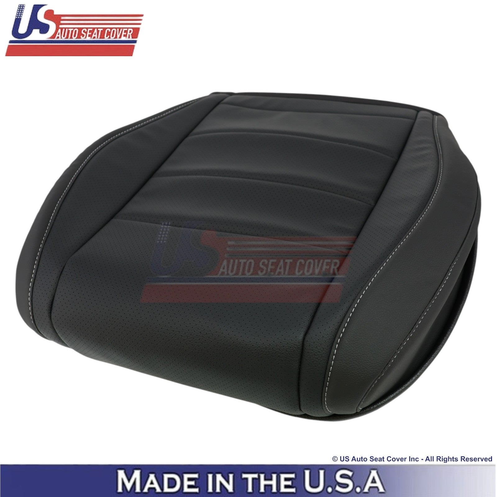 2020-2025 Mercedes-Benz GLE350 GLE450 Genuine Leather Front Seat Covers Black