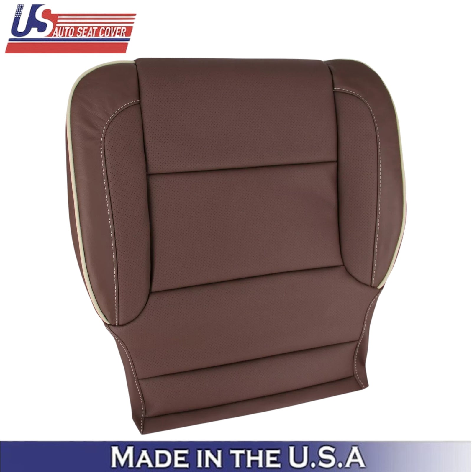 2014-2019 For Chevy Silverado High Country Leather Driver Bottom Cover Brown