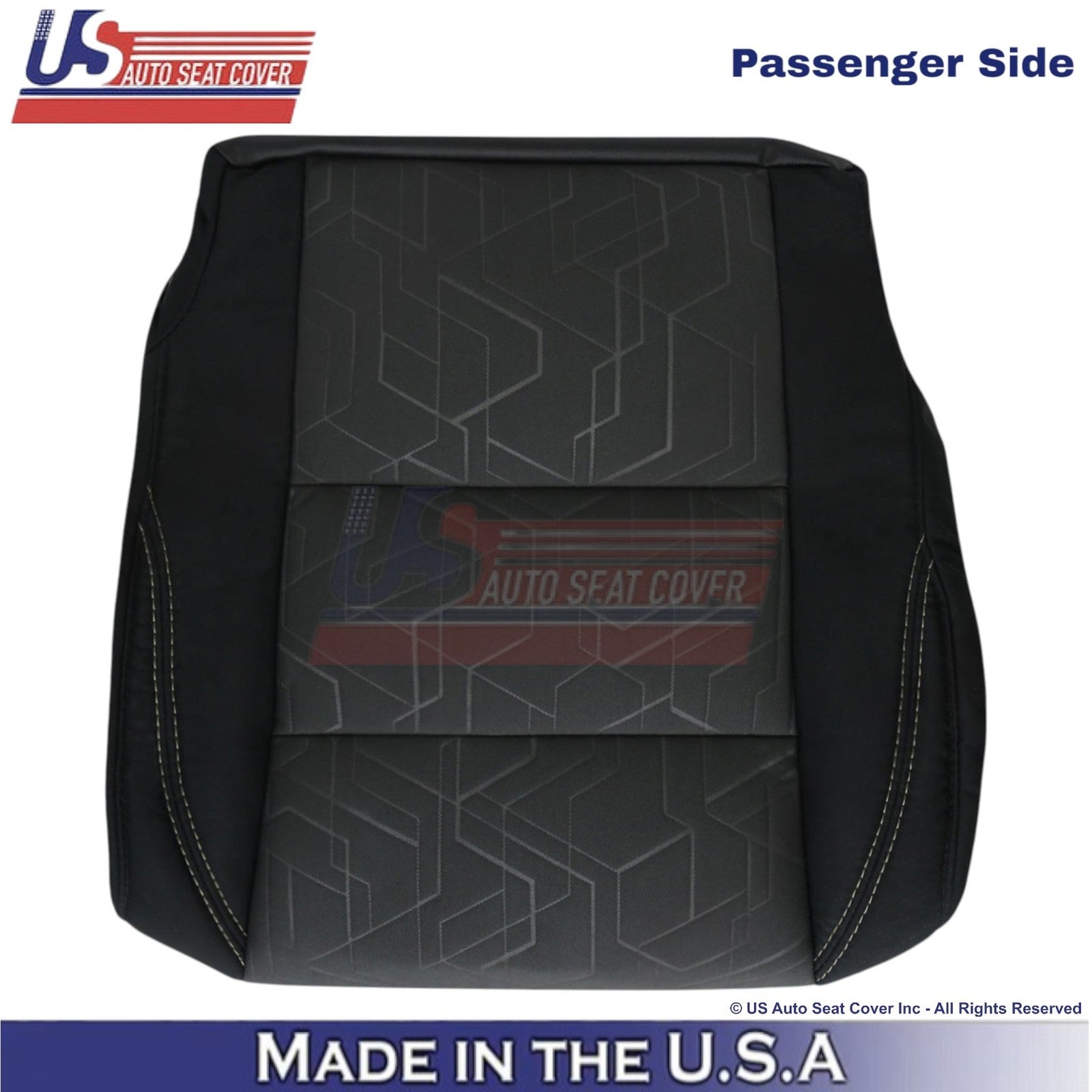 2016-2020 Fits Toyota Tacoma Cloth Passenger Bottom Covers Black