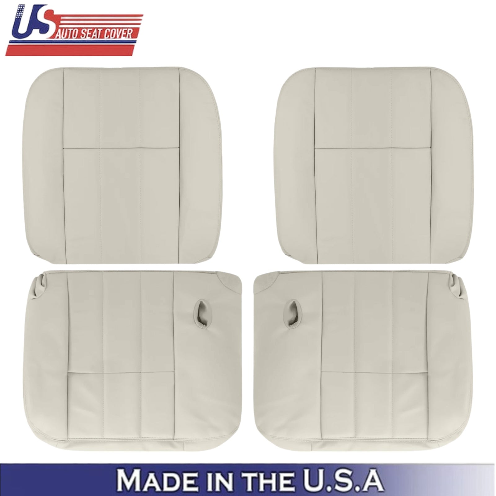 2006-2011 For Mercury Grand Marquis Leatherette Front Seat Covers Light Camel