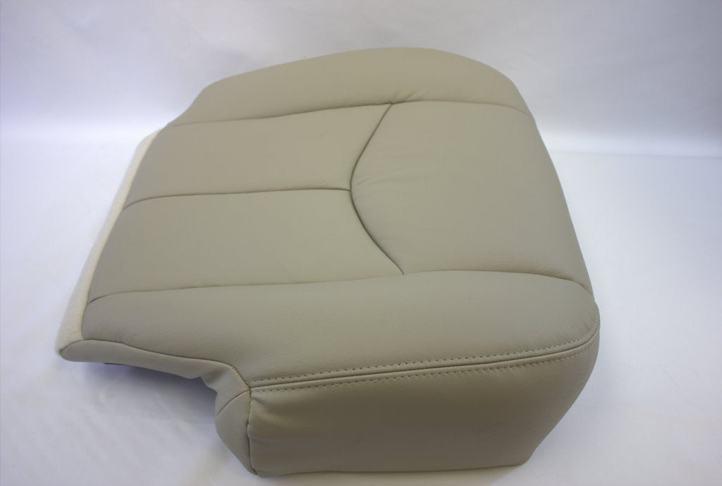 Passenger Bottom Seat Cover Light Tan power cut 2003 - 2006 Chevy Tahoe Suburban