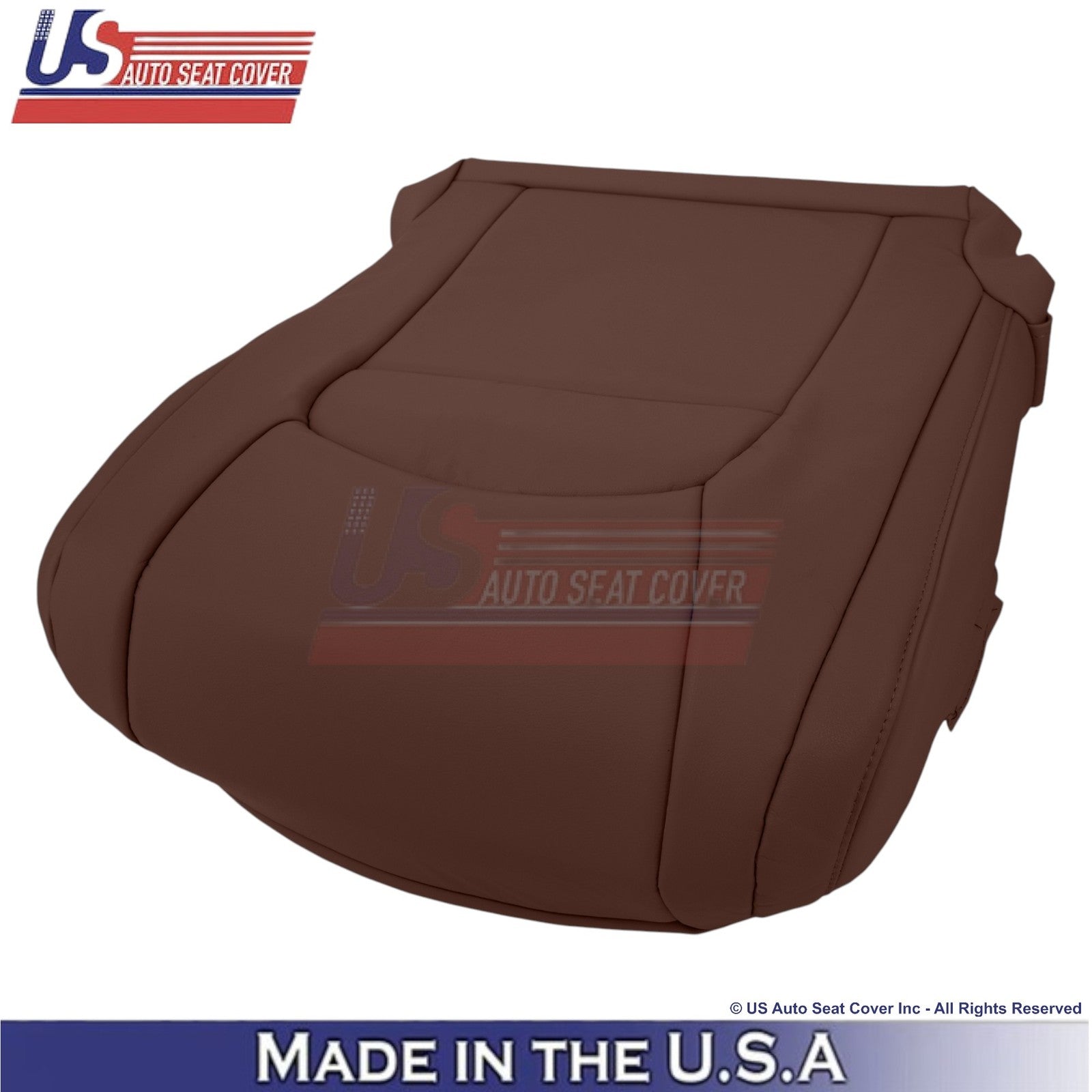 2008-2021 For Toyota Land Cruiser Leatherette Driver Bottom Seat Cover Brown