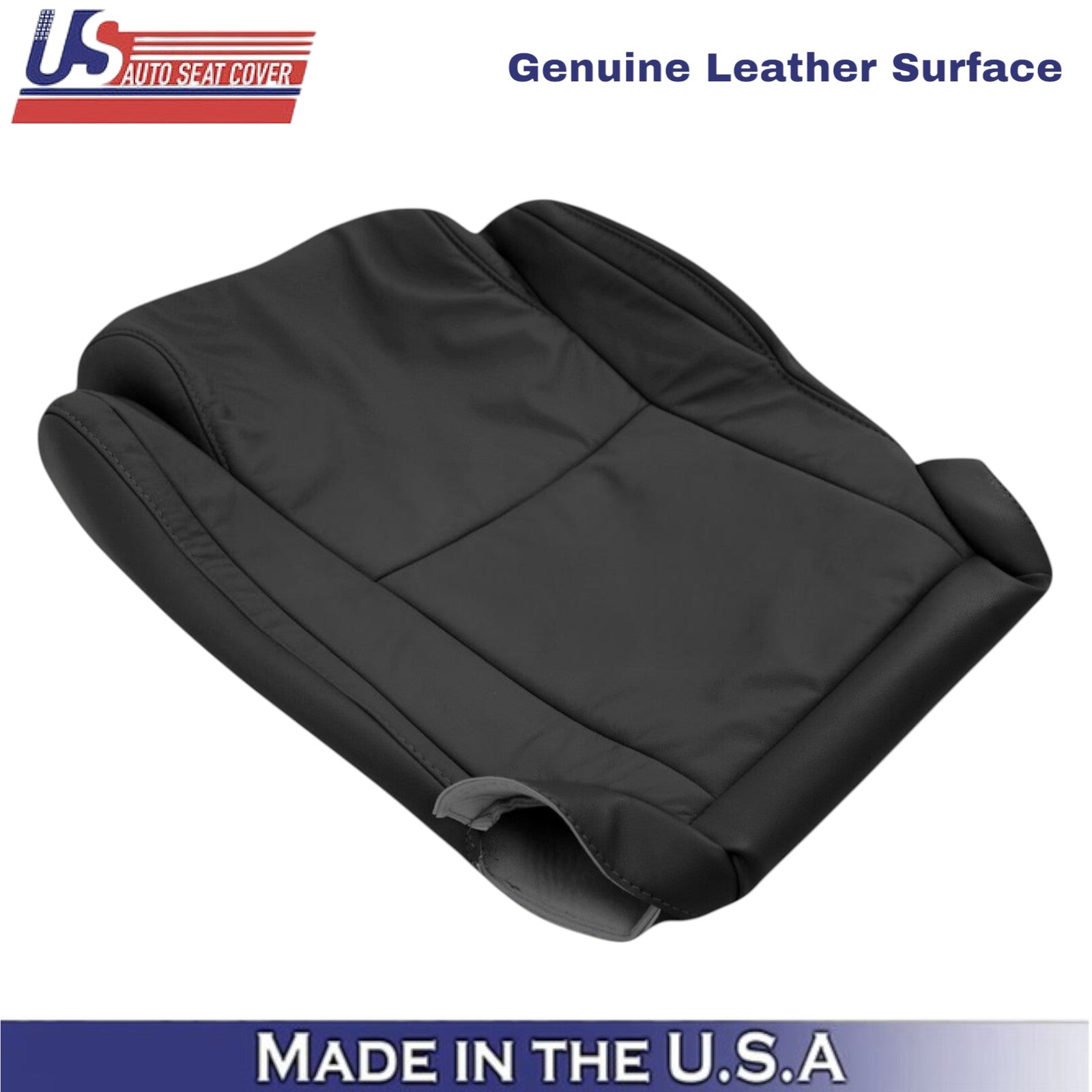 2007-2013 For Toyota Tundra Genuine Leather front Passenger Seat Covers Black